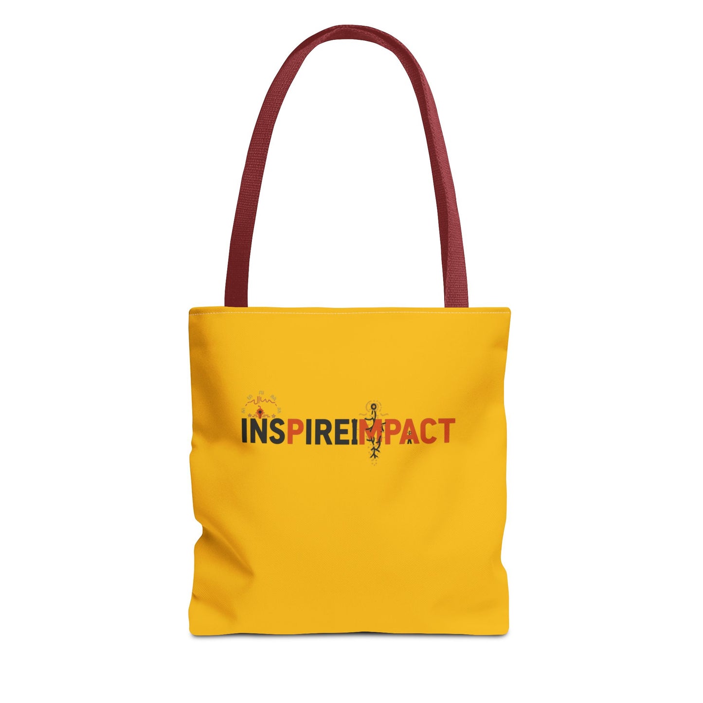 Inspire Impact typography tote bag | motivational slogan tote
