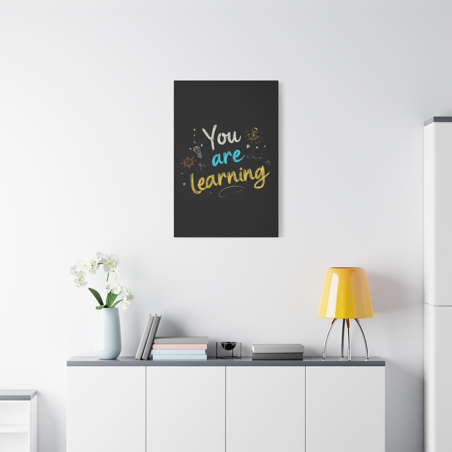 You Are Learning Chalkboard Art Canvas