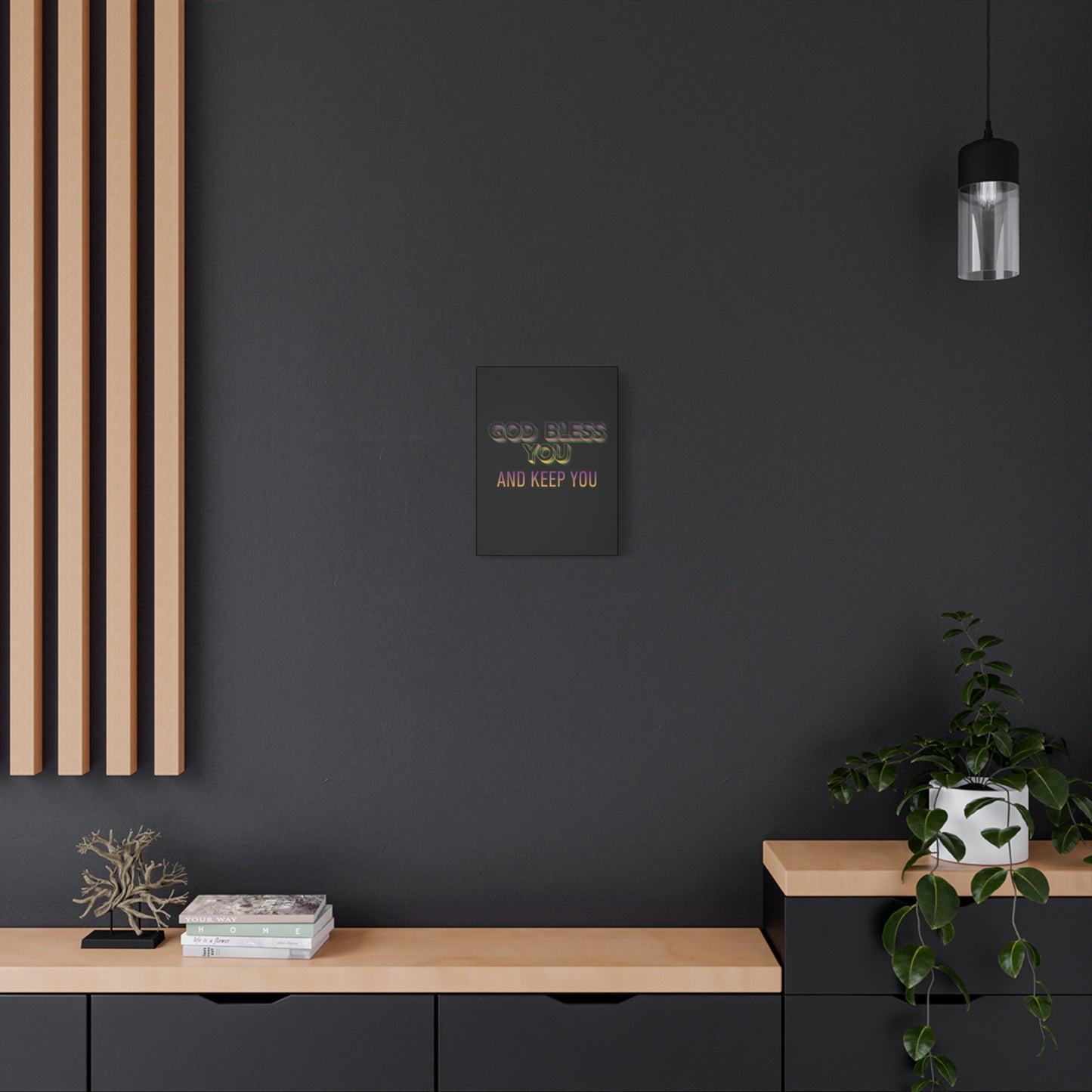 God Bless You and Keep You Canvas | Matte Stretched Wall Art