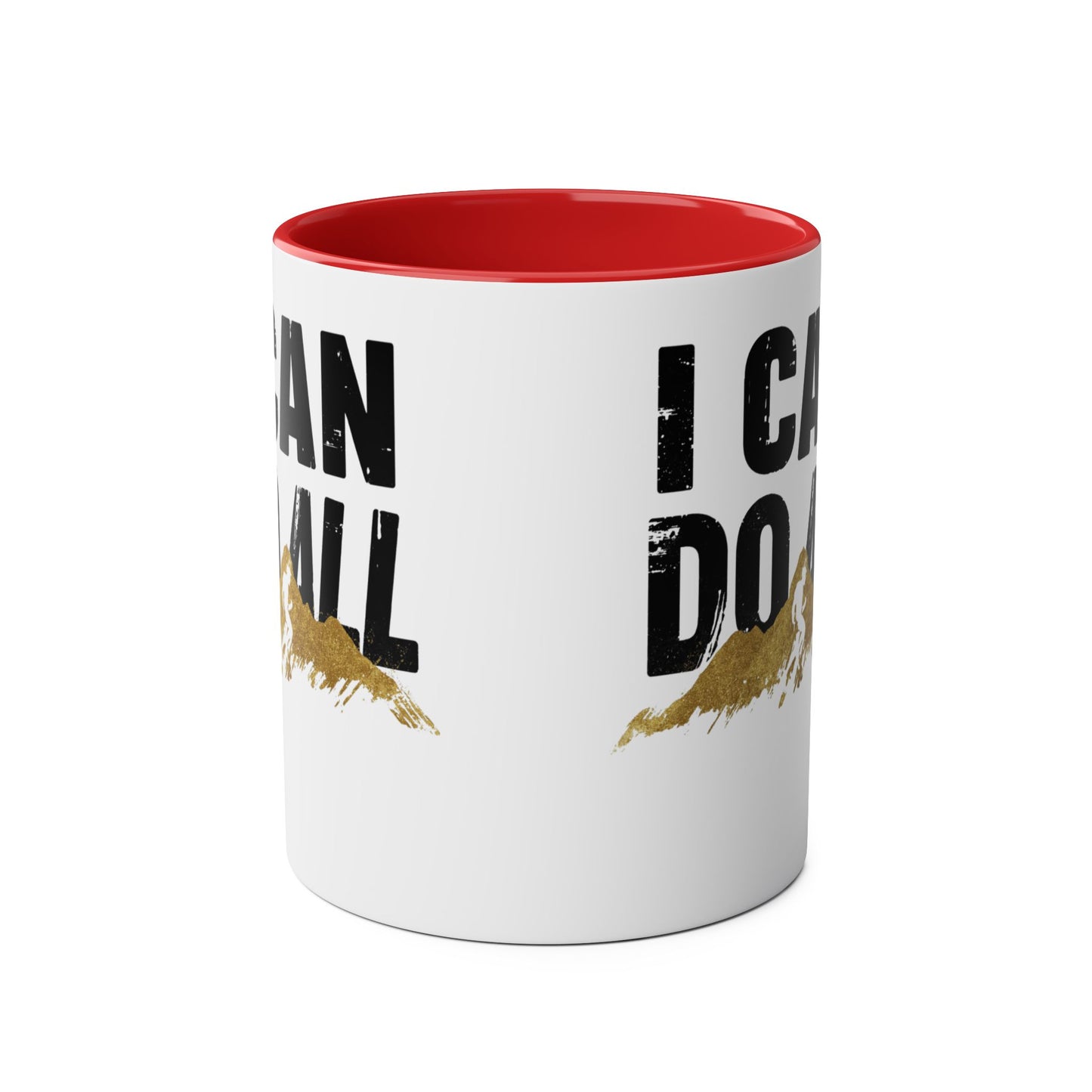 I Can Do All Mountains mug | Coffee Mug, Red Interior
