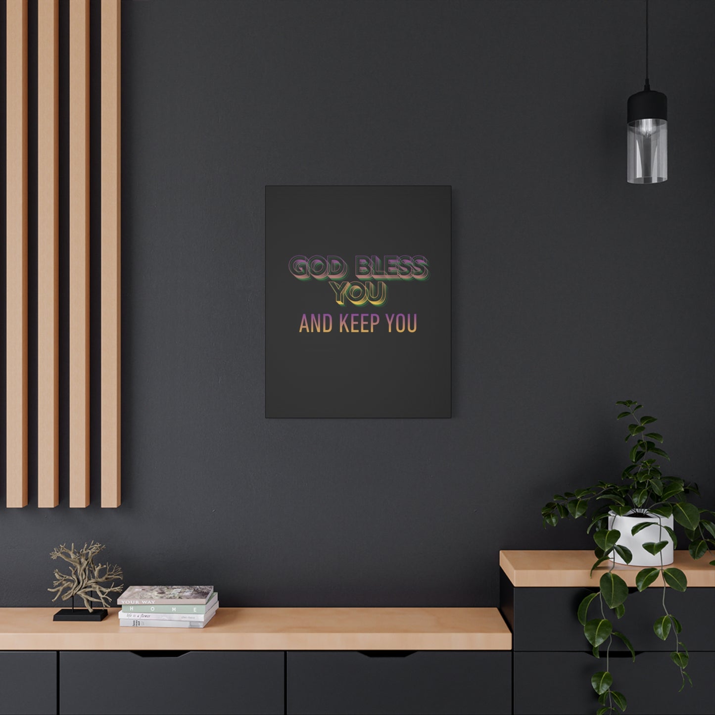 God Bless You and Keep You Canvas | Matte Stretched Wall Art