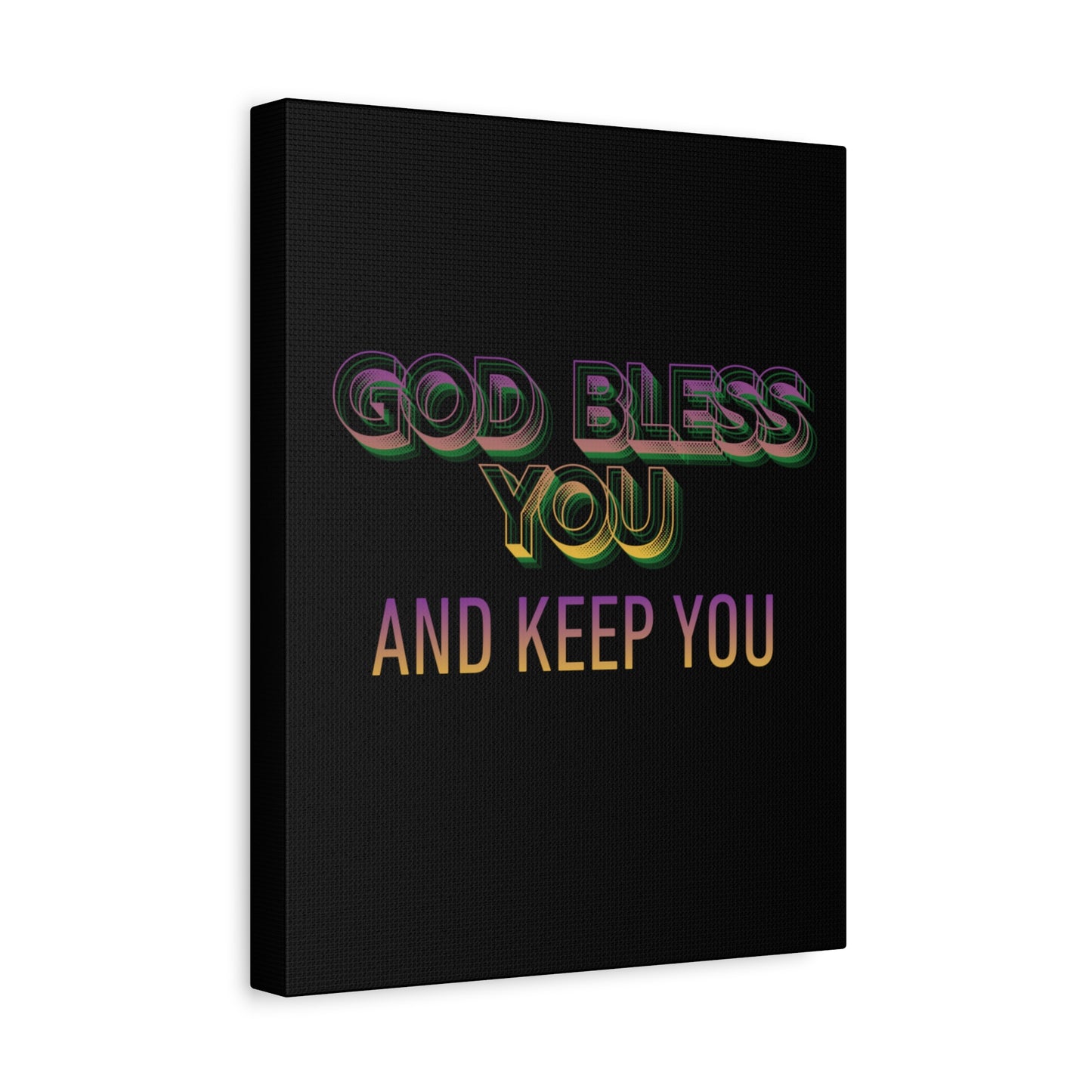 God Bless You and Keep You Canvas | Matte Stretched Wall Art