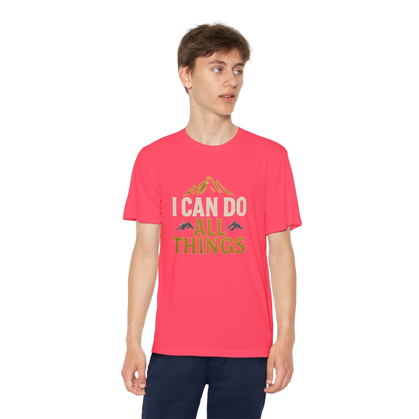 Youth Competitor Tee - I Can Do All Things Motivational Shirt