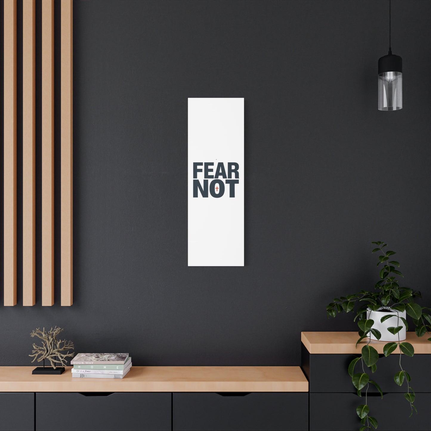 Fear Not canvas | Christian wall art, stretched matte gallery wrap