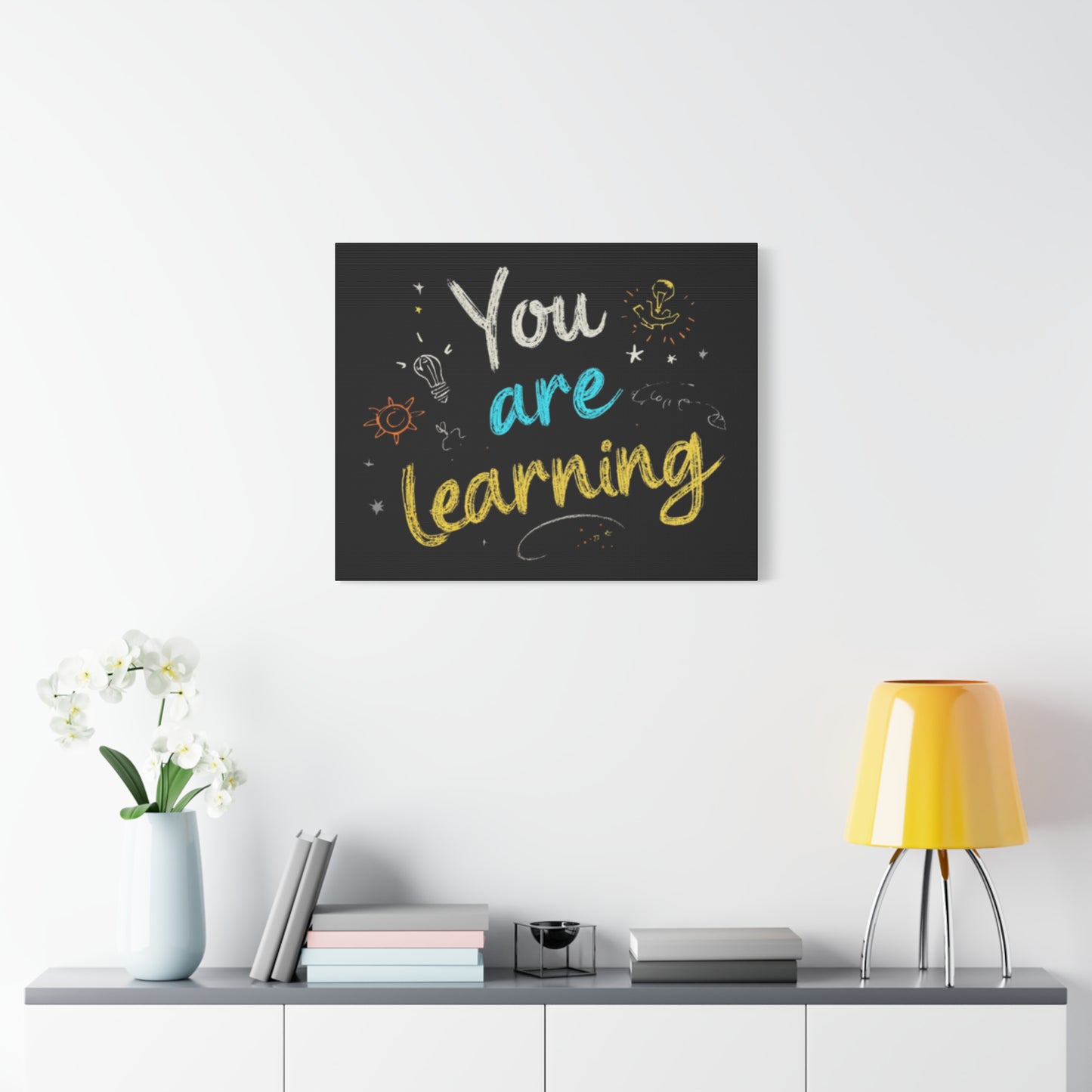 You Are Learning Chalkboard Art Canvas