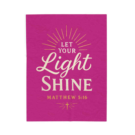 Inspirational Velveteen Plush Blanket