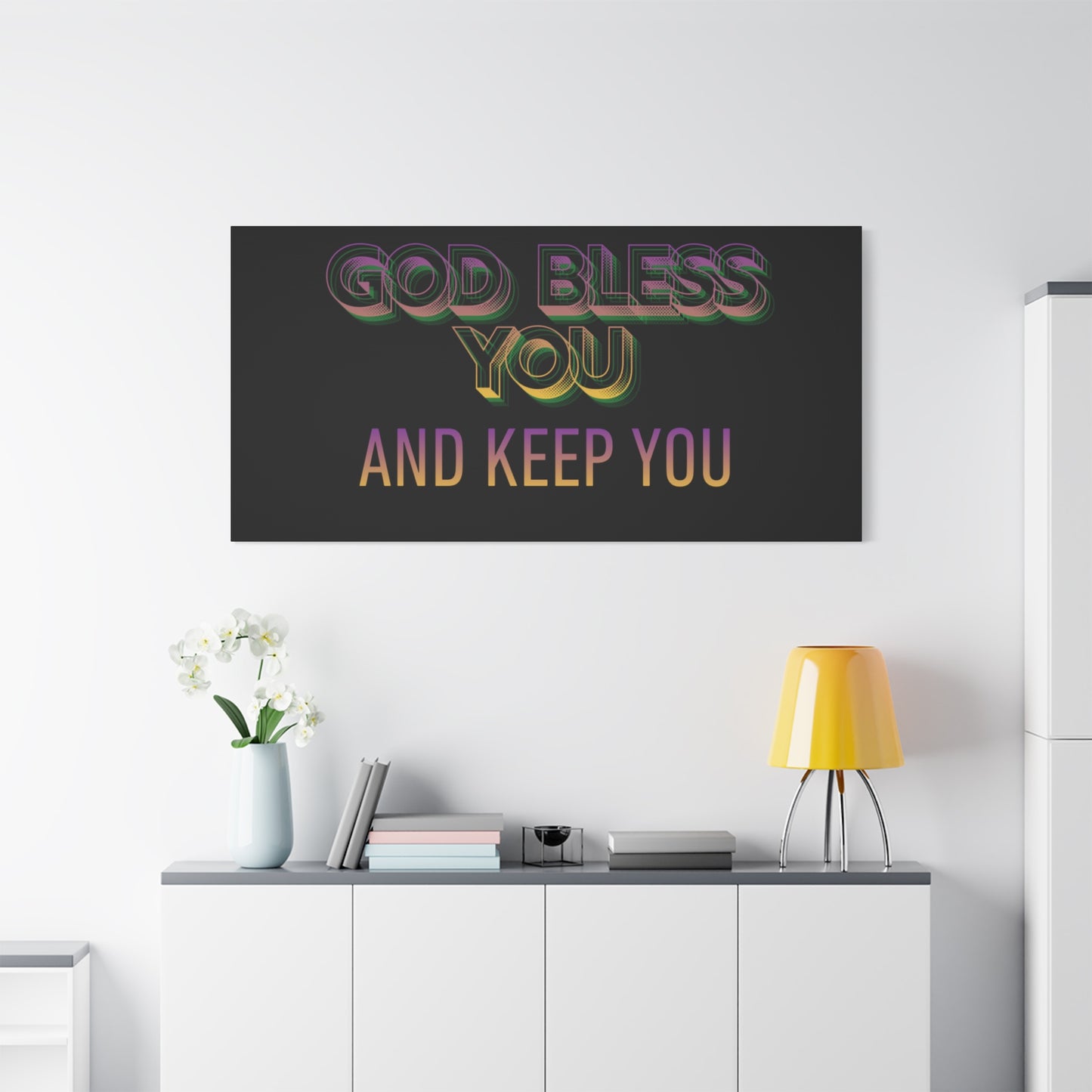 God Bless You and Keep You Canvas | Matte Stretched Wall Art