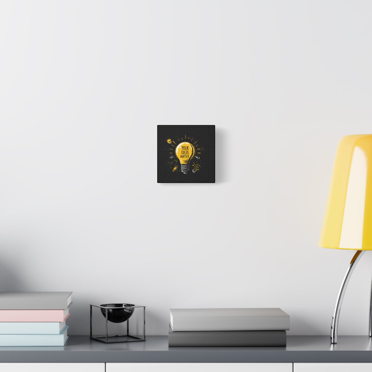 Your Ideas Matter lightbulb Matte Canvas