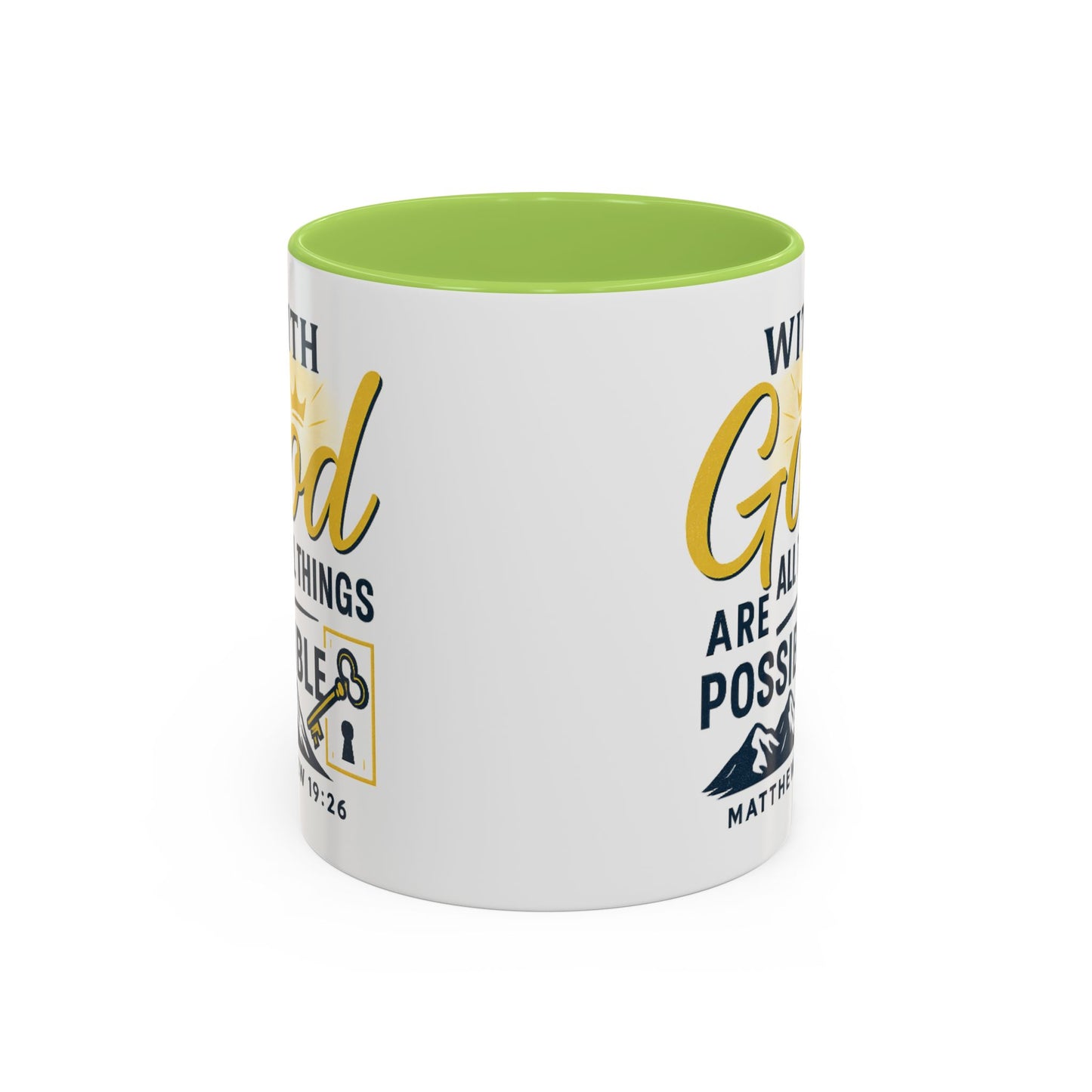 Inspirational Coffee Mug, Motivational Mug, Religious Gift, God Quote Mug, Faith-Based Coffee Cup, Customizable Coffee Mug