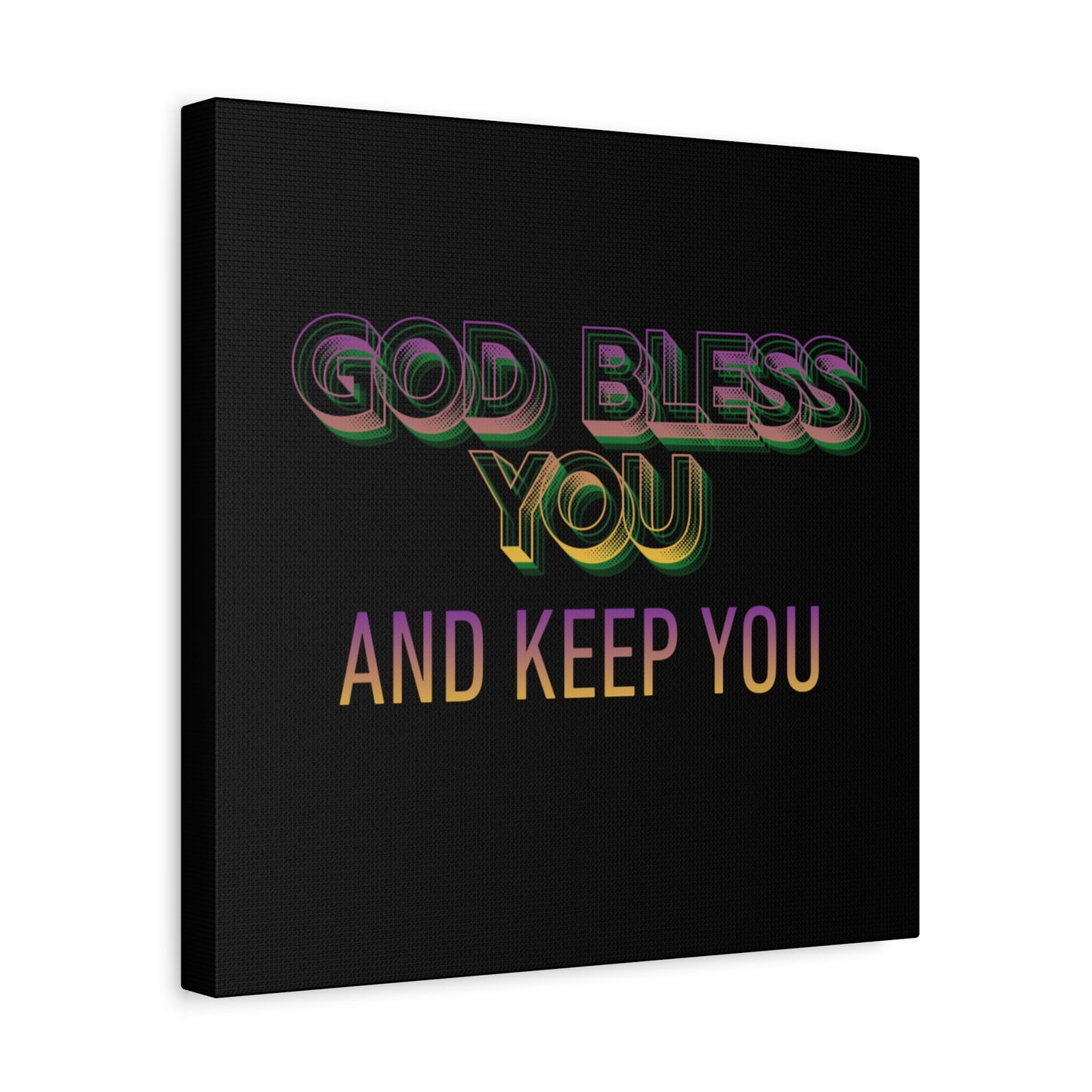 God Bless You and Keep You Canvas | Matte Stretched Wall Art