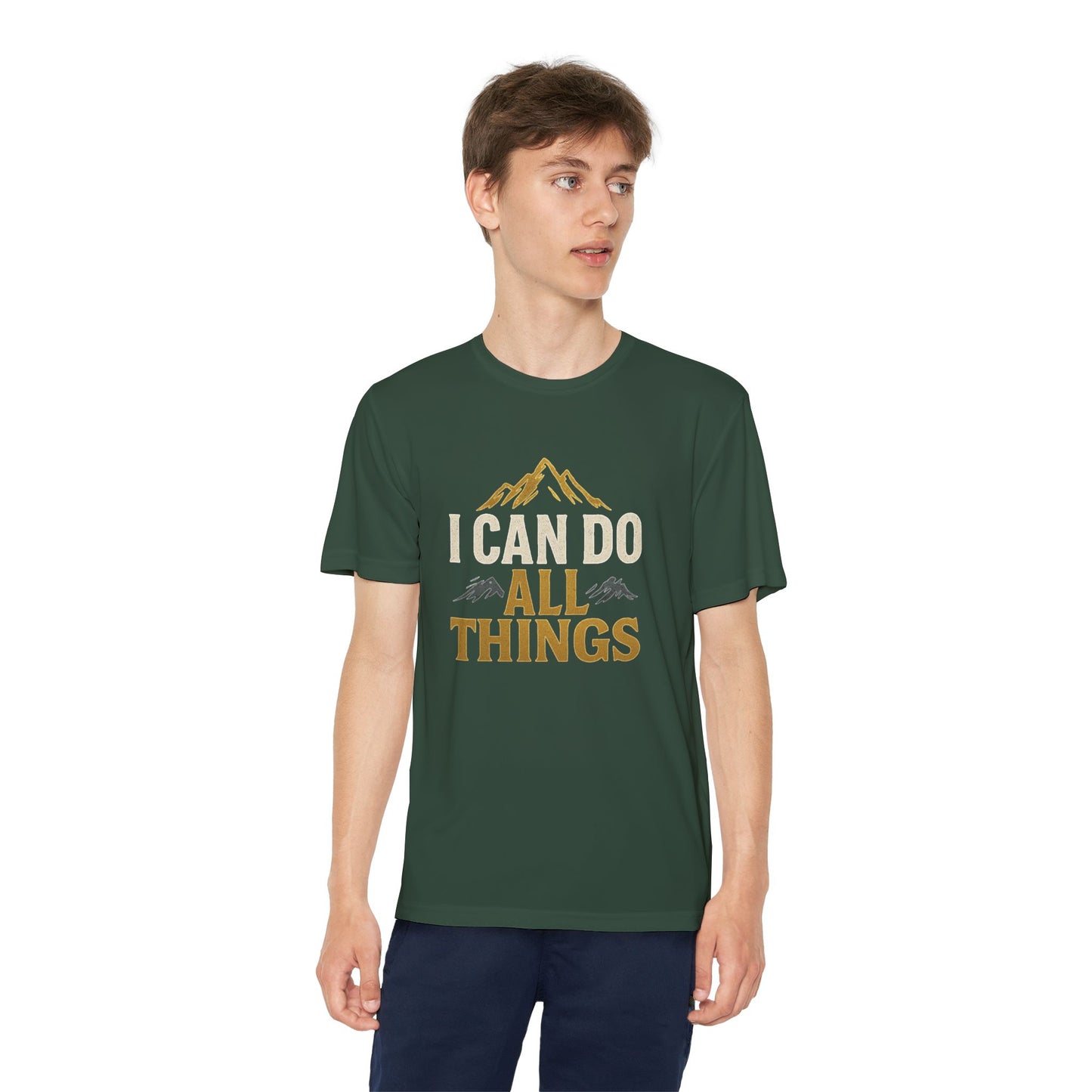 Youth Competitor Tee - I Can Do All Things Motivational Shirt