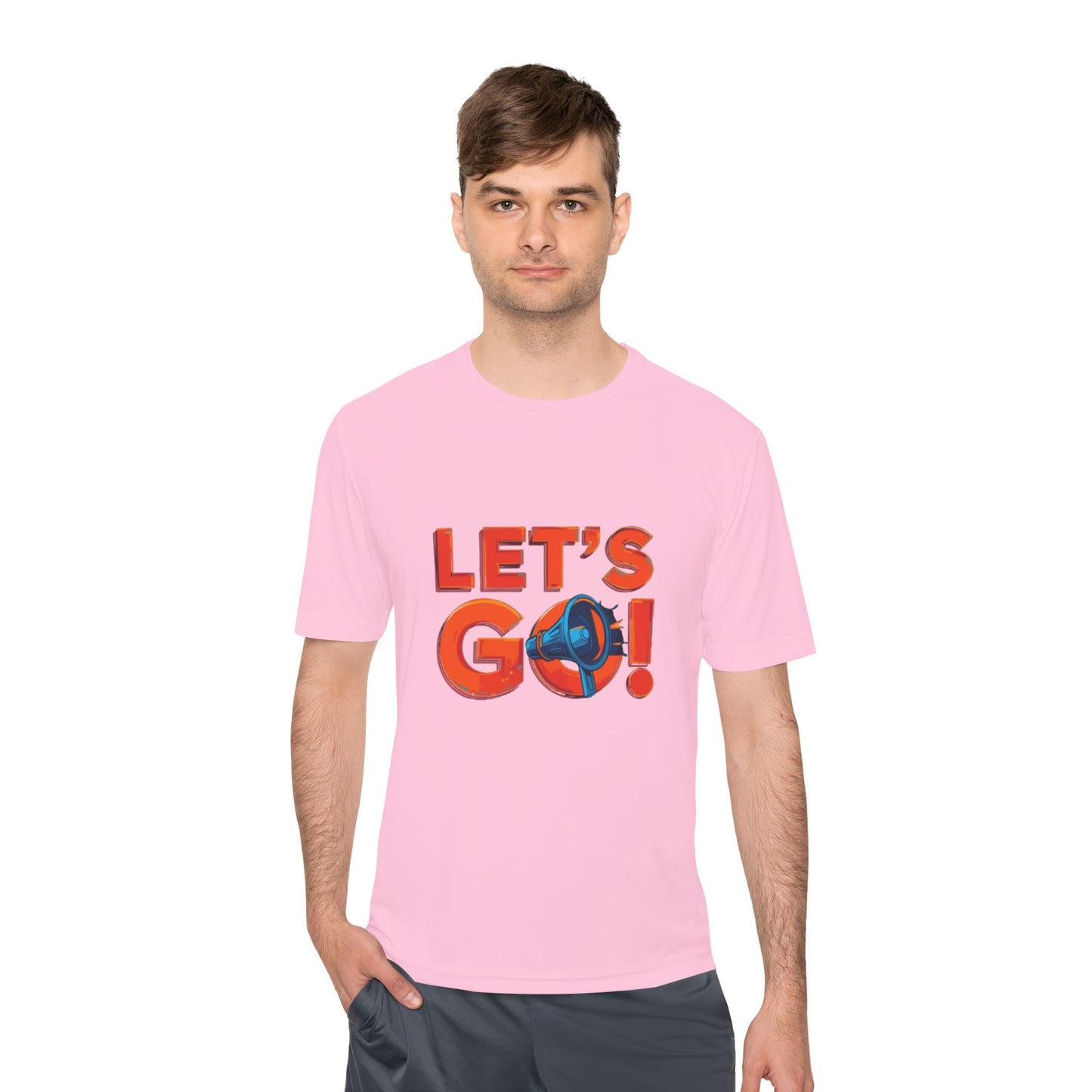 LET'S GO! Momentum Graphic Tee | Lightweight Polyester Athletic Shirt