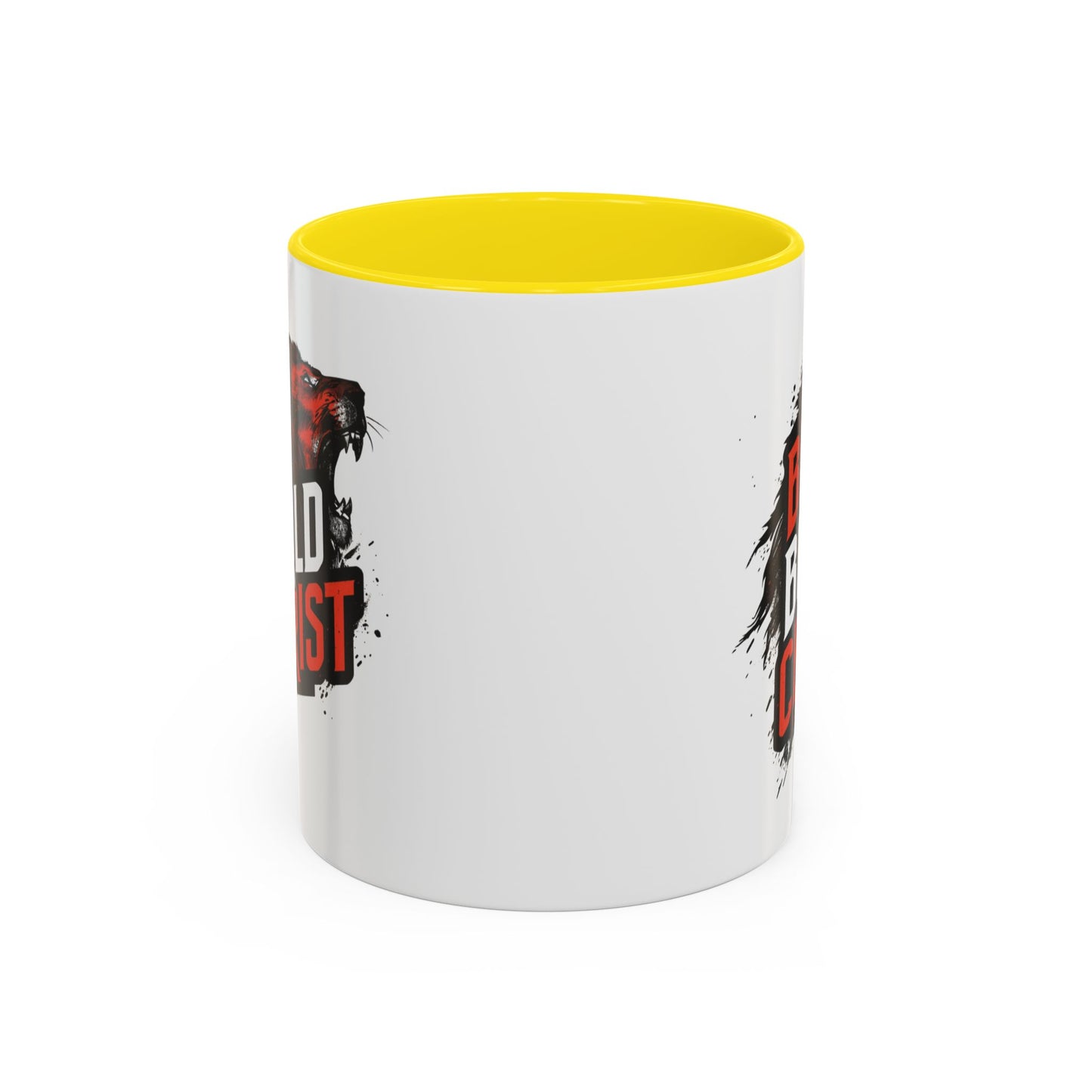 Be Bold in Christ Mug | Christian Faith Coffee Mug, Wolf Graphic Accent Mug