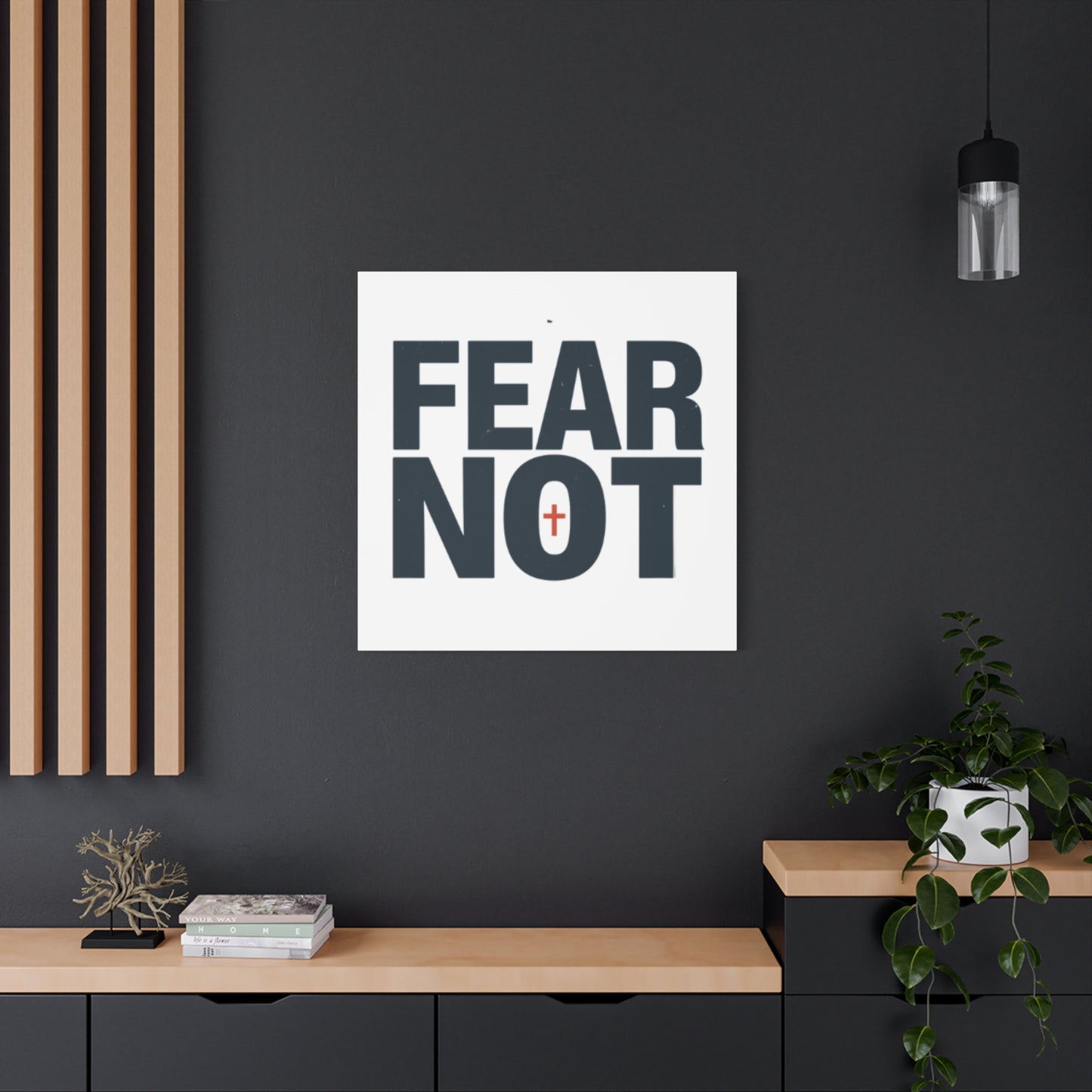 Fear Not canvas | Christian wall art, stretched matte gallery wrap