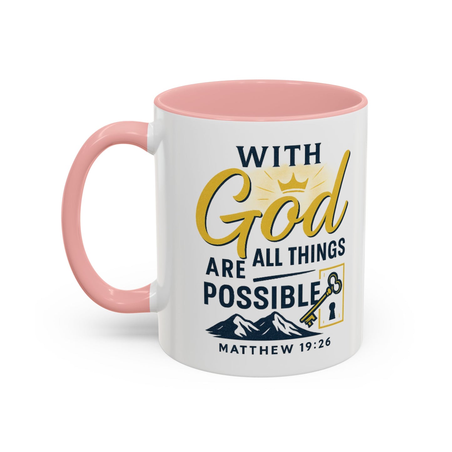 Inspirational Coffee Mug, Motivational Mug, Religious Gift, God Quote Mug, Faith-Based Coffee Cup, Customizable Coffee Mug