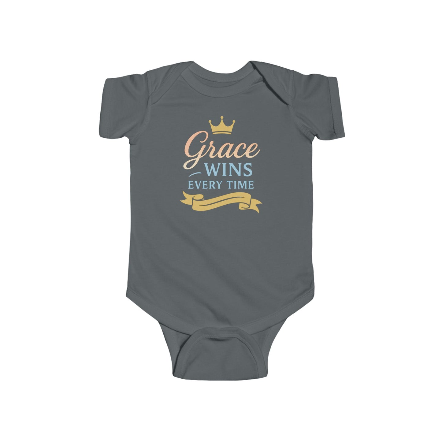 Grace Wins Infant Bodysuit | Cute Baby Outfit, Newborn Gift, Baby Shower Present, Inspirational Kids Clothes, Everyday Wear