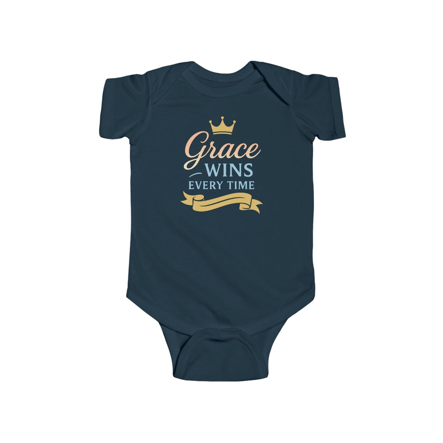 Grace Wins Infant Bodysuit | Cute Baby Outfit, Newborn Gift, Baby Shower Present, Inspirational Kids Clothes, Everyday Wear