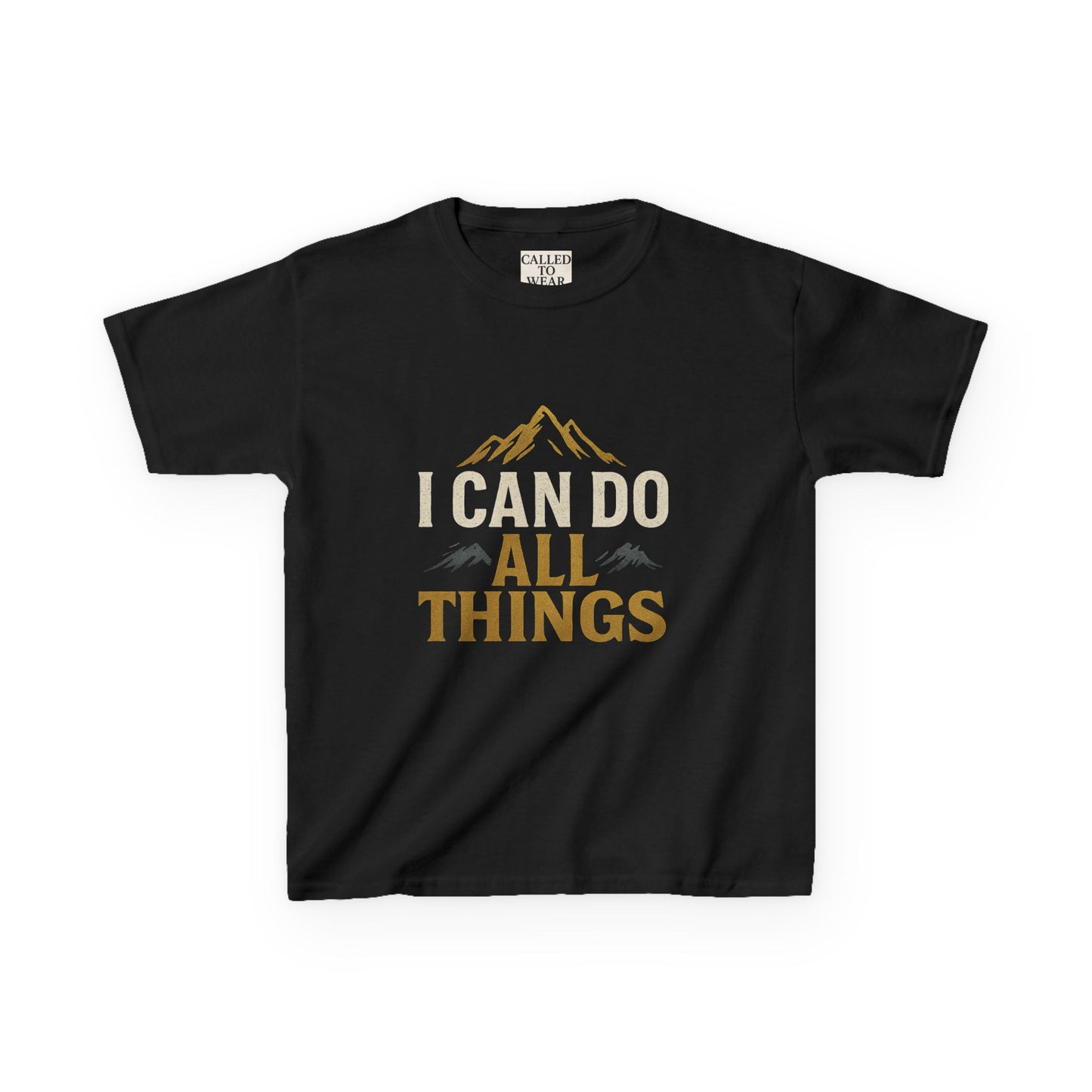 Kids Tee - Inspire and Empower 'I Can Do All Things' Motivational Shirt