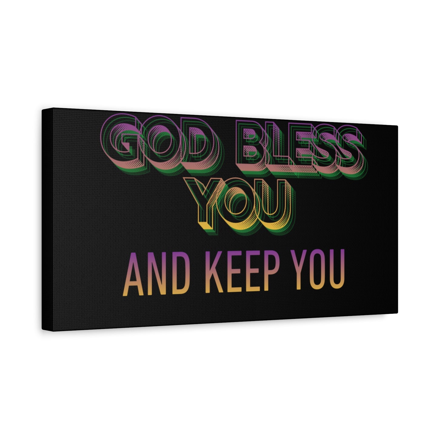 God Bless You and Keep You Canvas | Matte Stretched Wall Art