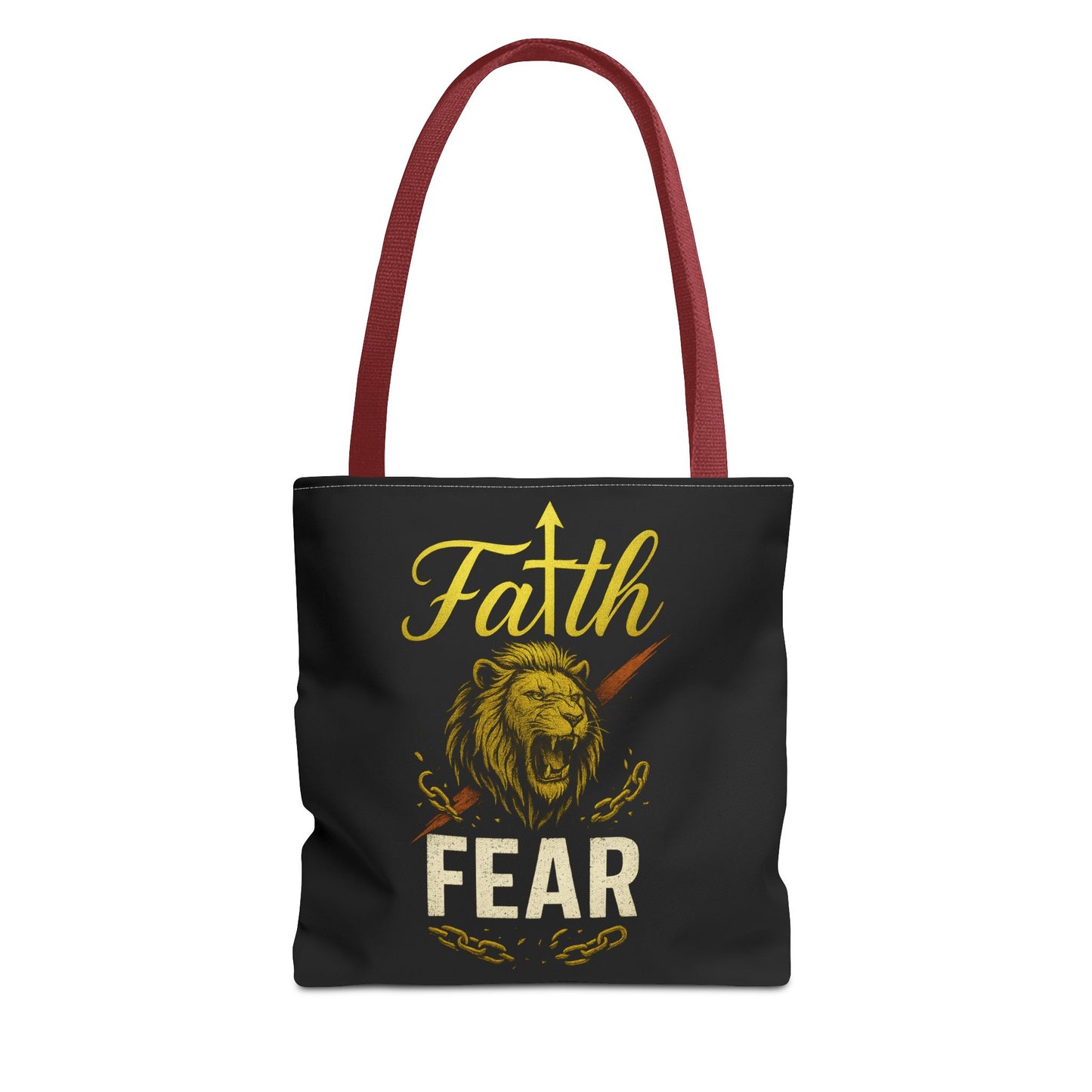 Fearless Faith Tote Bag | Motivational Carryall | Stylish Grocery Bag, Beach Bag, Gift for Friends, Inspirational Accessory