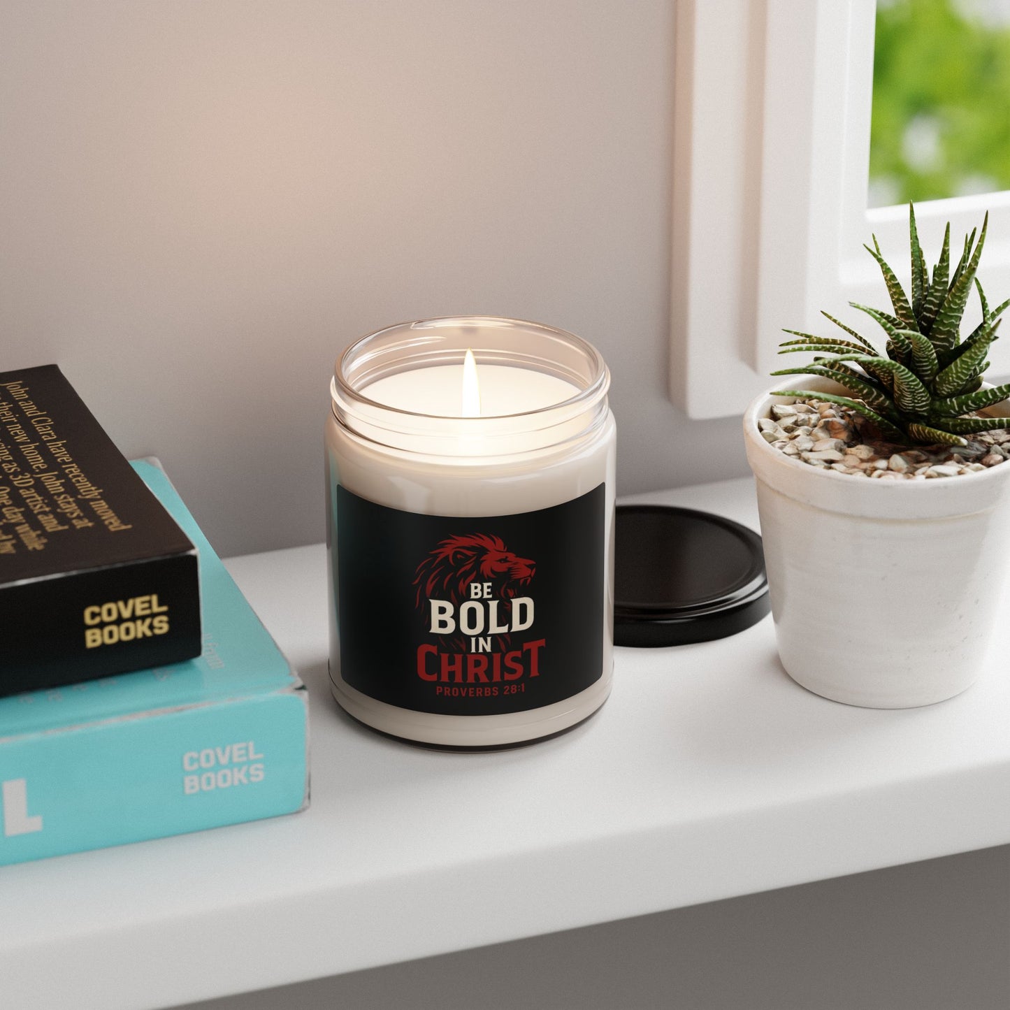 Be Bold in Christ Scented Soy Candle, Faith-Based Home Decor, Relaxation Gift, Christian Candle, Inspirational Gift Idea
