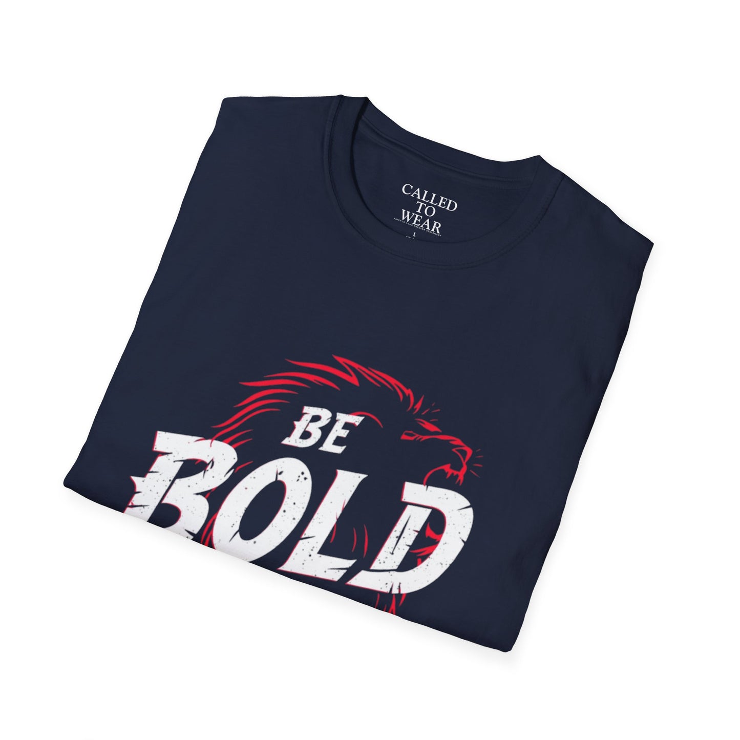 Be Bold in Christ T-Shirt | Christian Faith Tee, Lion Silhouette Typography