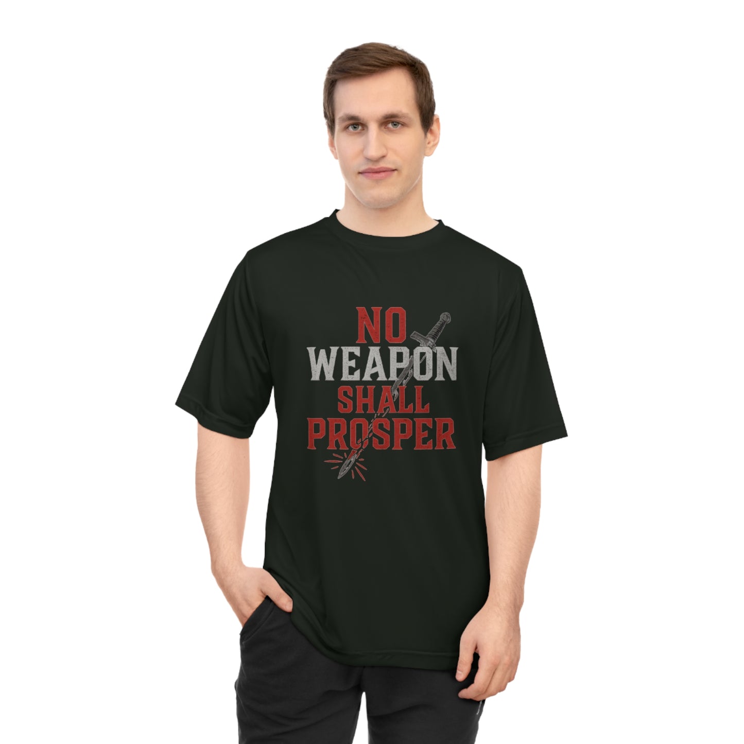 Performance T-shirt with Inspirational Quote, Unisex Activewear