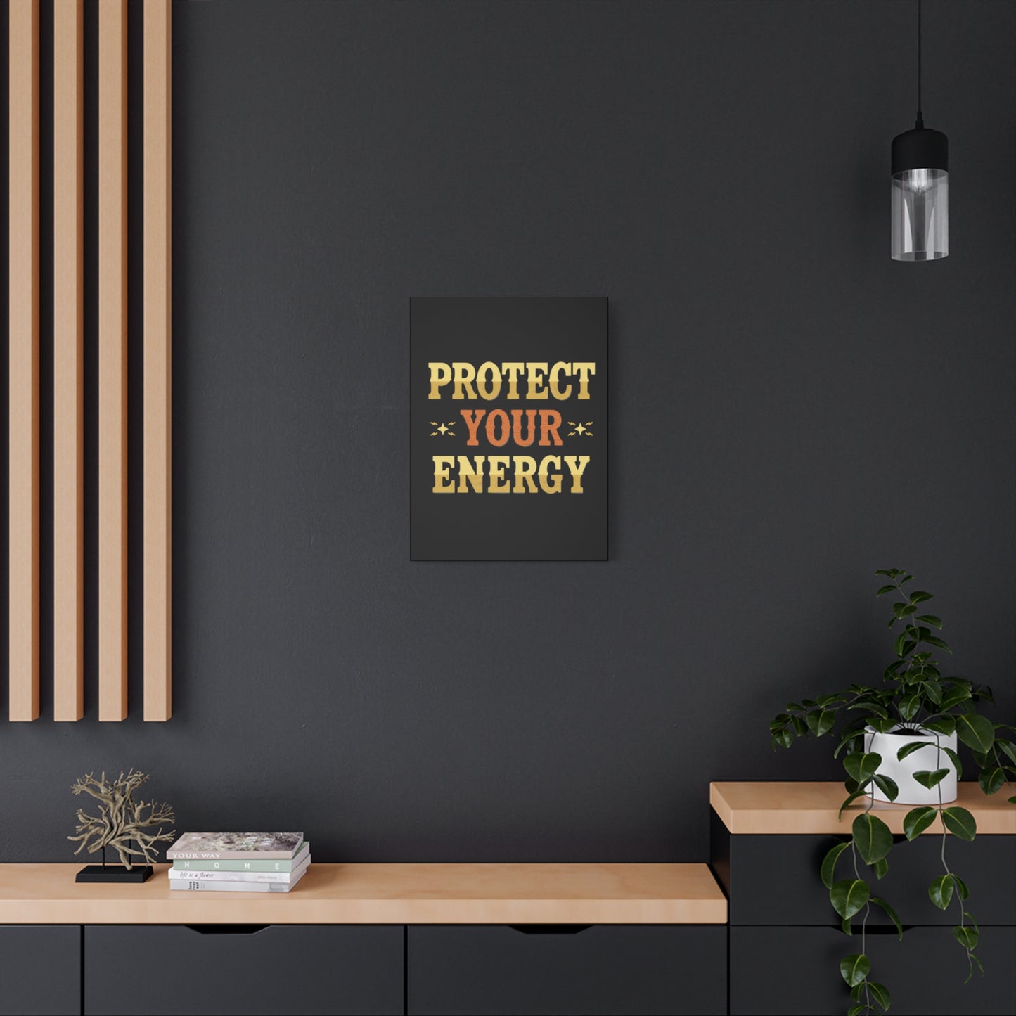 Protect Your Energy Canvas | Matte Stretched Wall Art