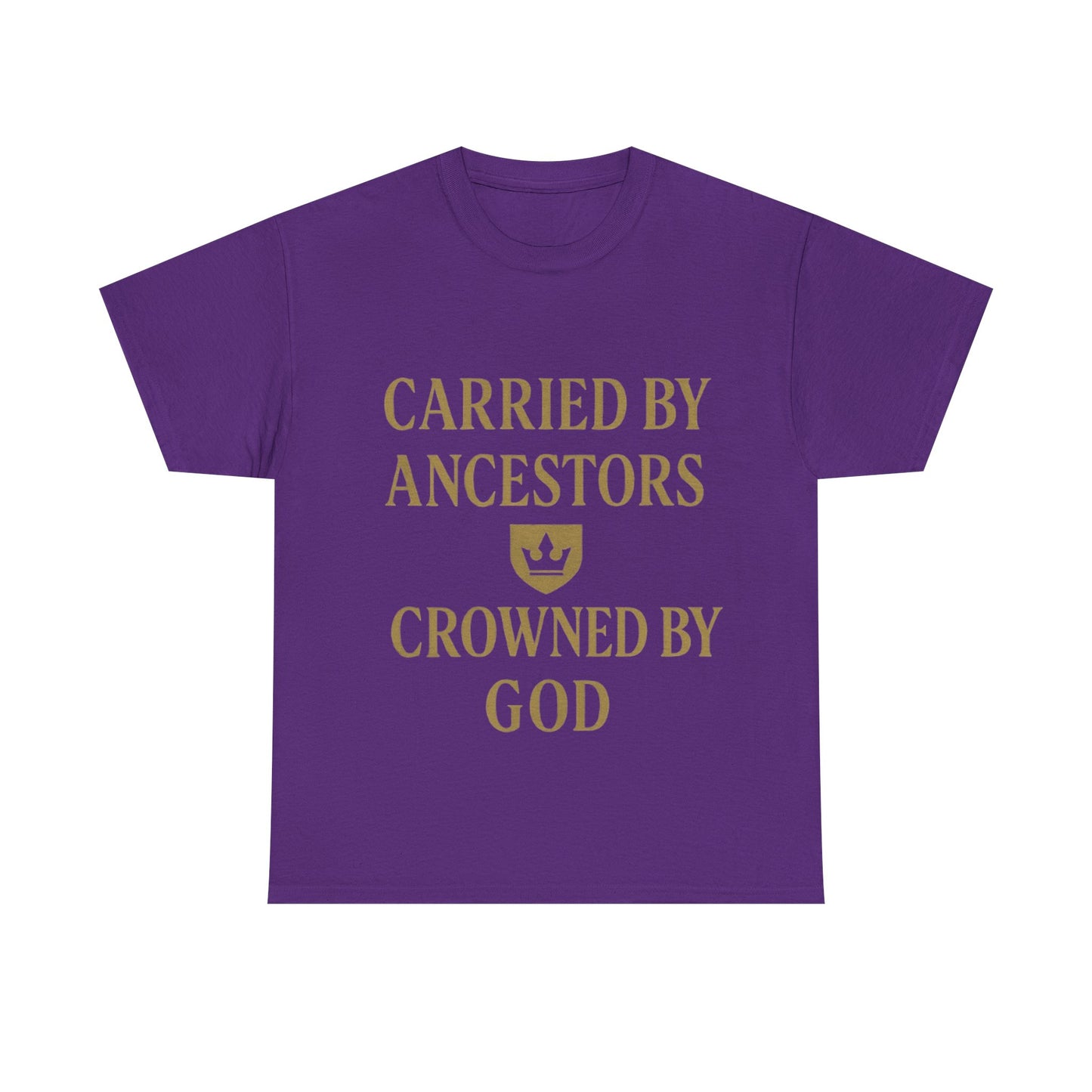 Carried by Ancestors Crowned by God Unisex Heavy Cotton Tee, Inspirational T-Shirt, Gift for Faith, Empowerment Apparel, Unique [...]