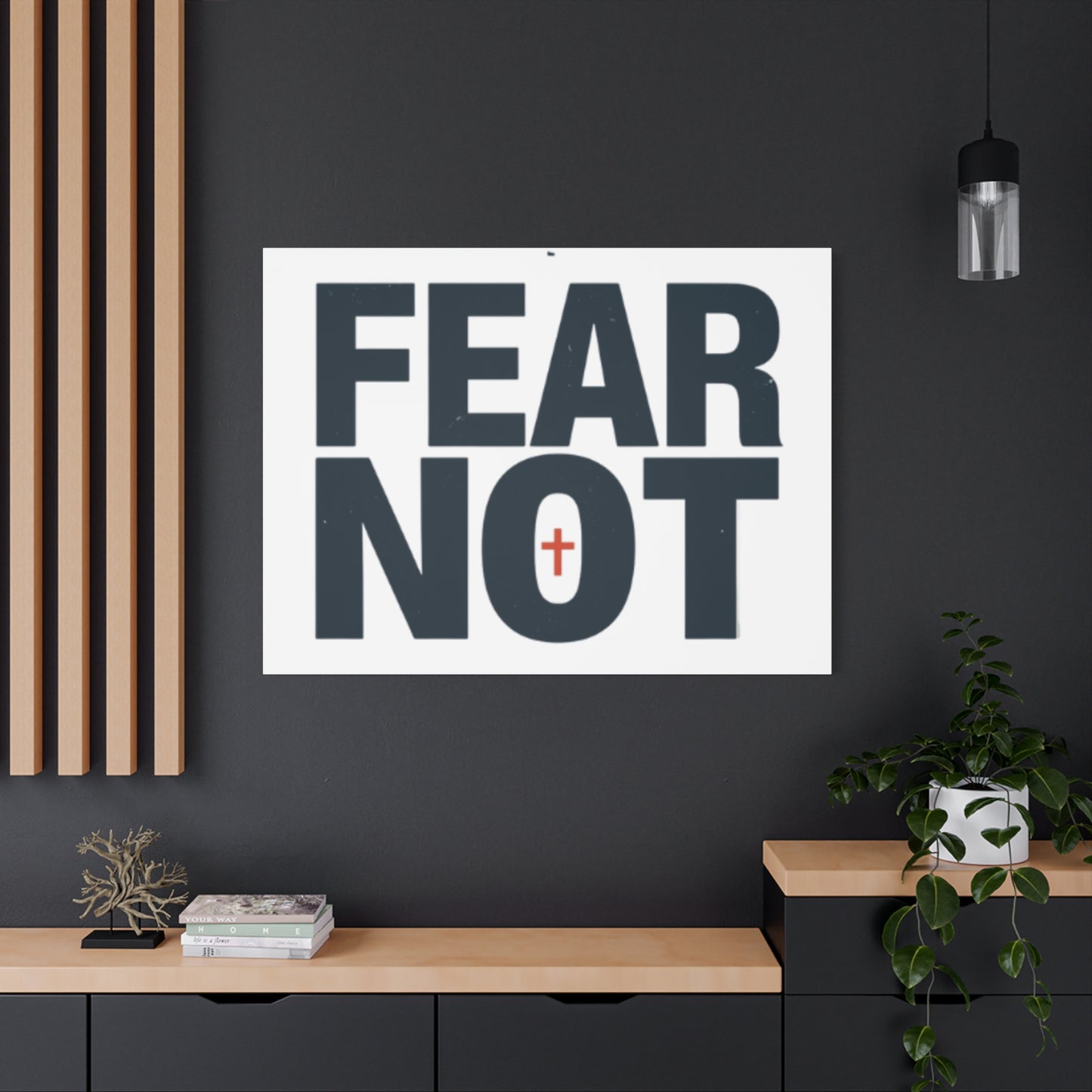 Fear Not canvas | Christian wall art, stretched matte gallery wrap