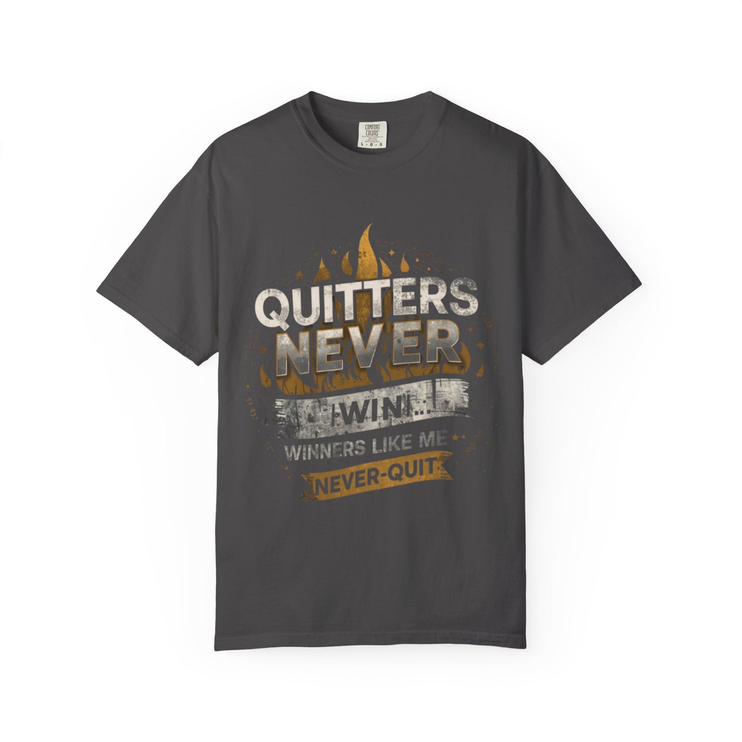 Quitters Never Win Winners Like Me Never Quit T-shirt | Motivational Gym Tee