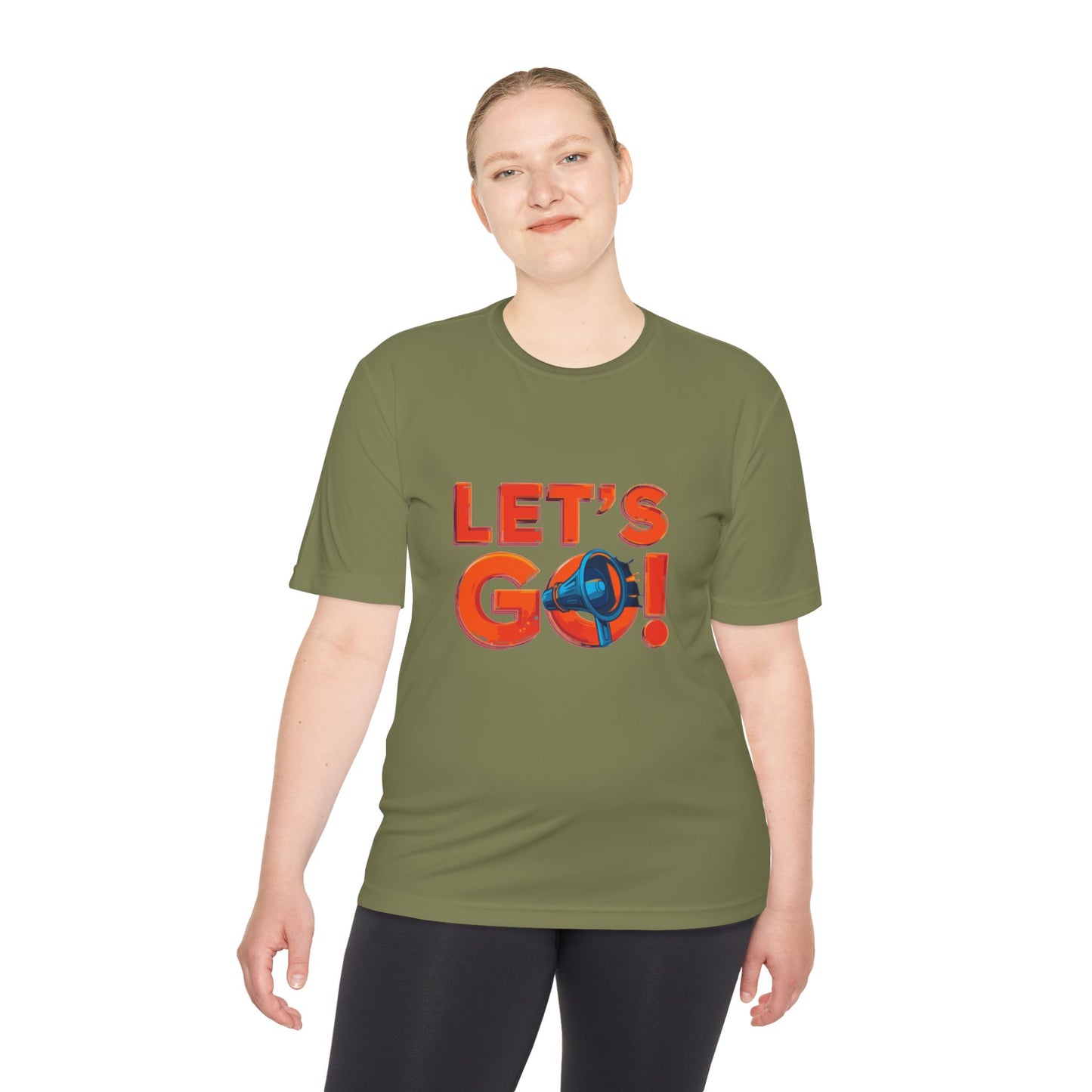 LET'S GO! Momentum Graphic Tee | Lightweight Polyester Athletic Shirt
