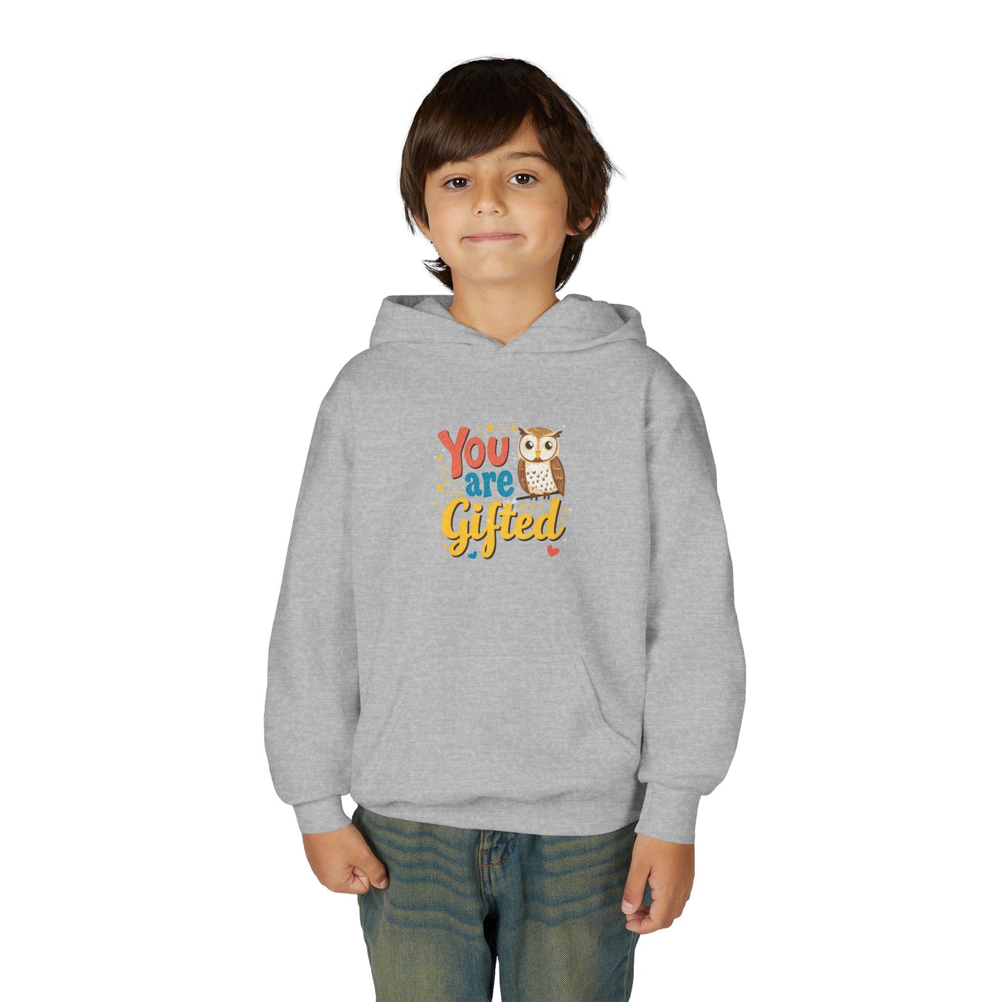 You Are Gifted Owl Youth Hoodie | Encouragement Kids Sweatshirt