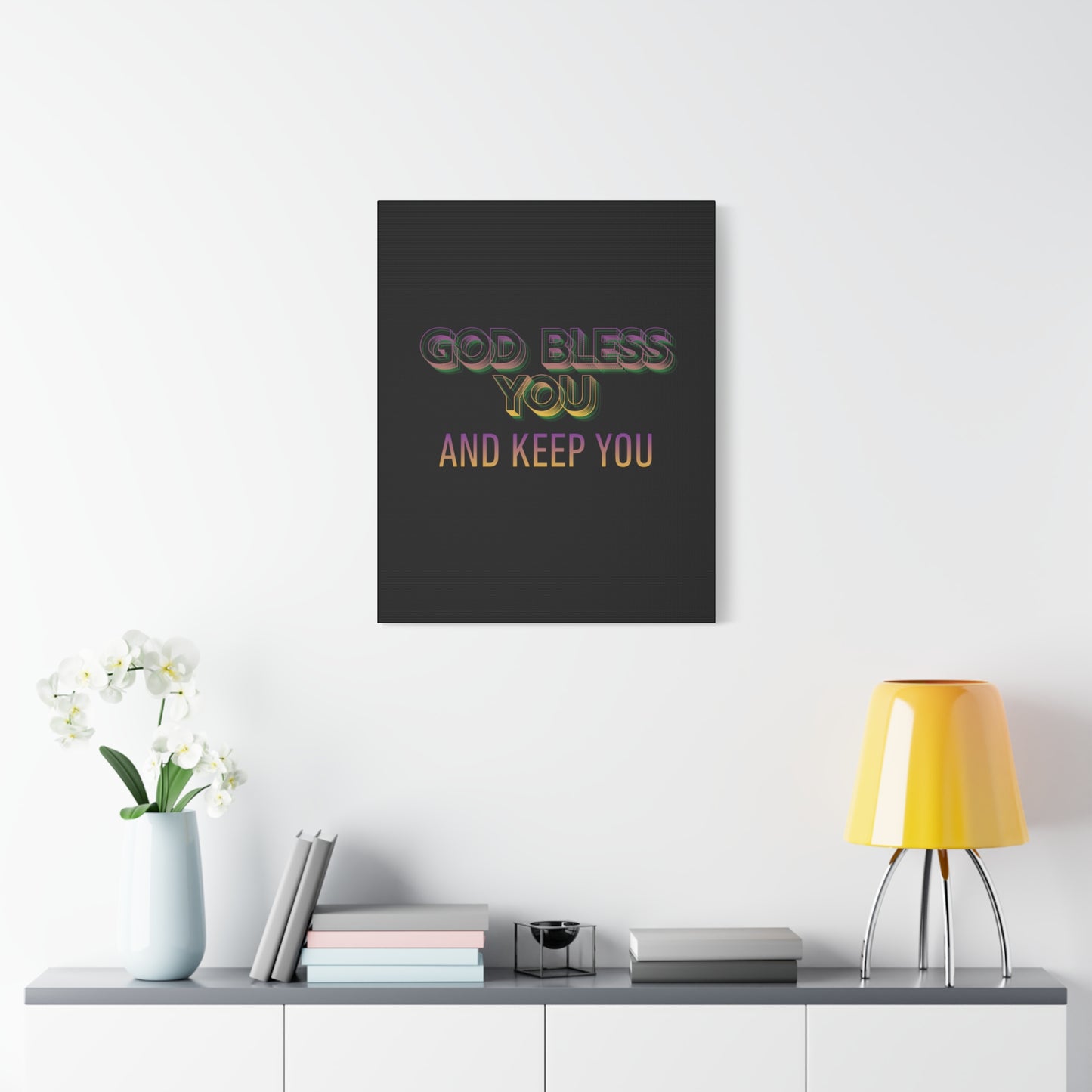God Bless You and Keep You Canvas | Matte Stretched Wall Art