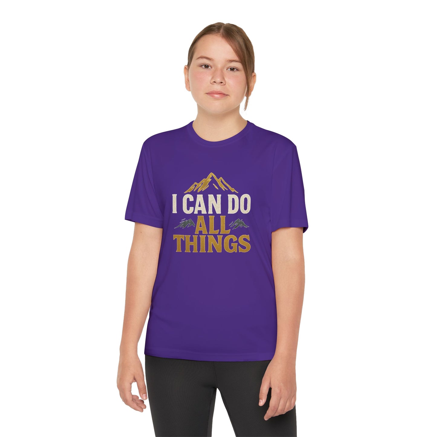 Youth Competitor Tee - I Can Do All Things Motivational Shirt