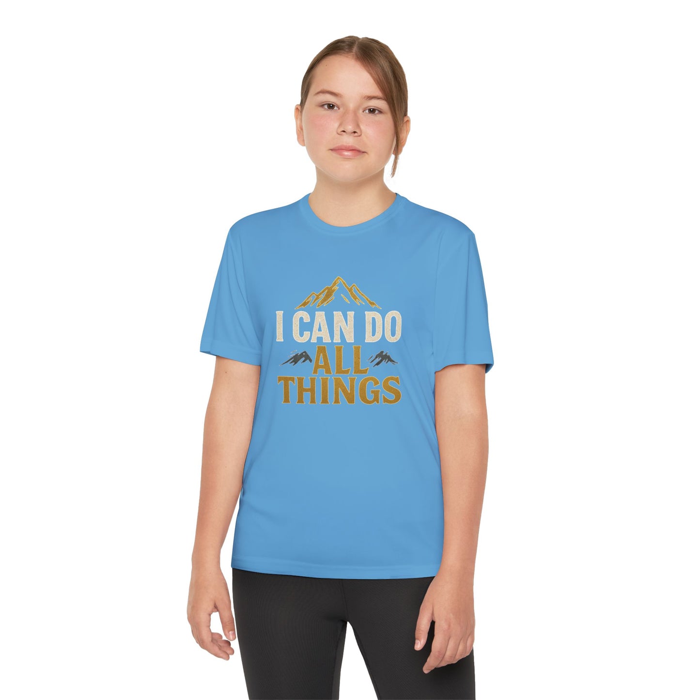 Youth Competitor Tee - I Can Do All Things Motivational Shirt