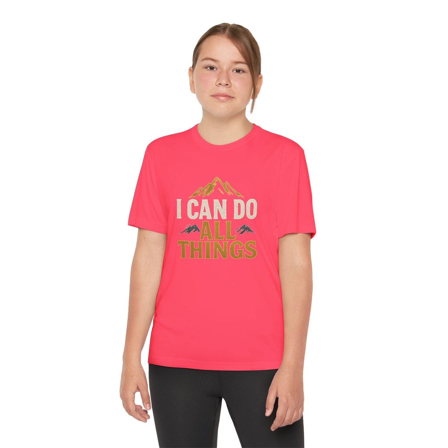 Youth Competitor Tee - I Can Do All Things Motivational Shirt