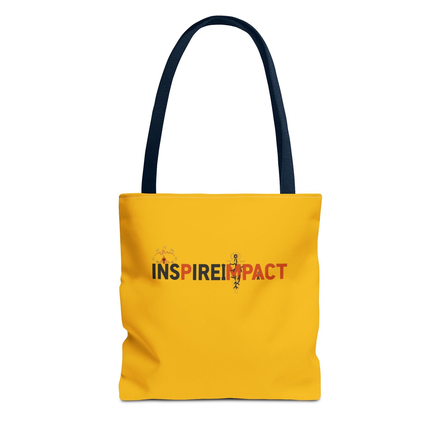 Inspire Impact typography tote bag | motivational slogan tote