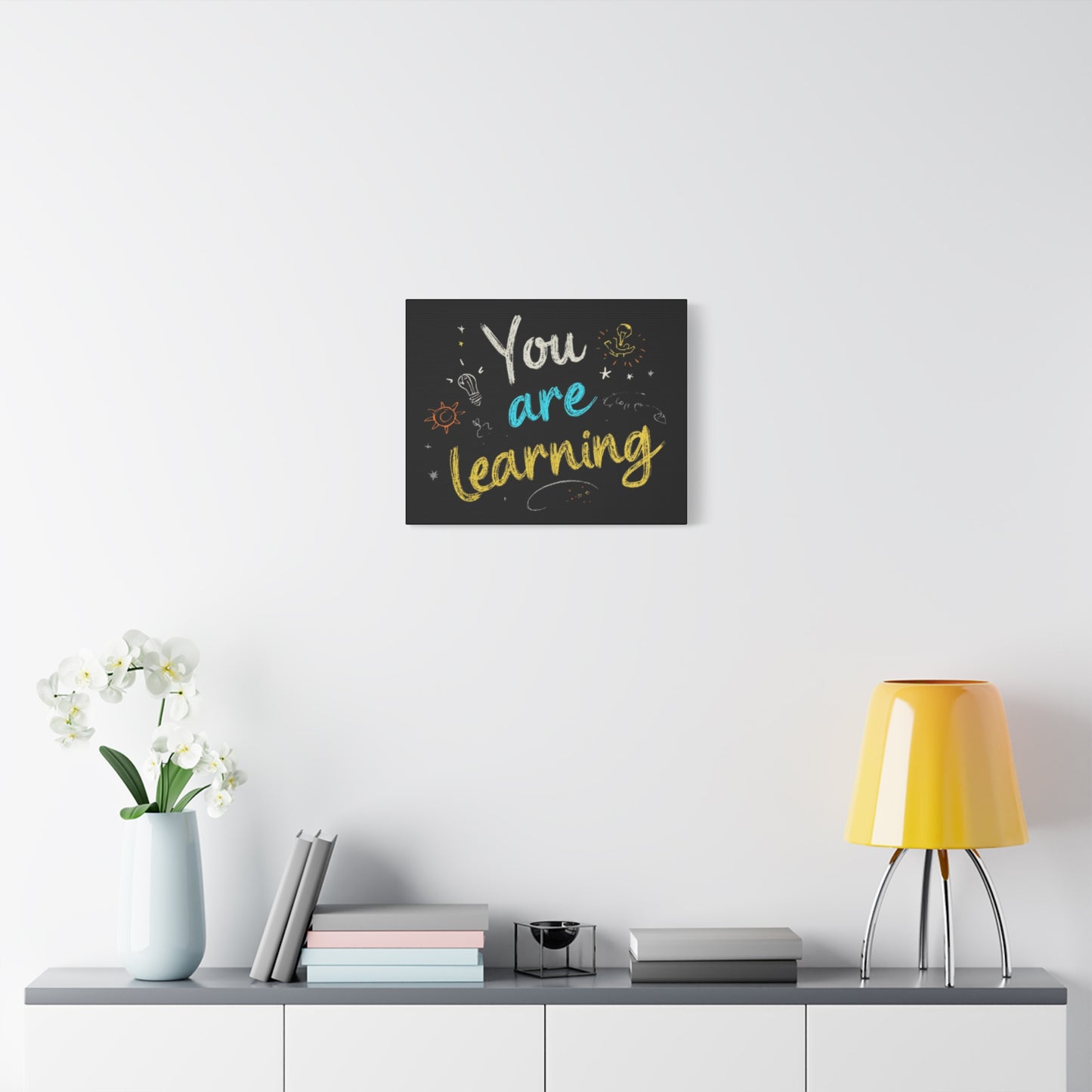 You Are Learning Chalkboard Art Canvas