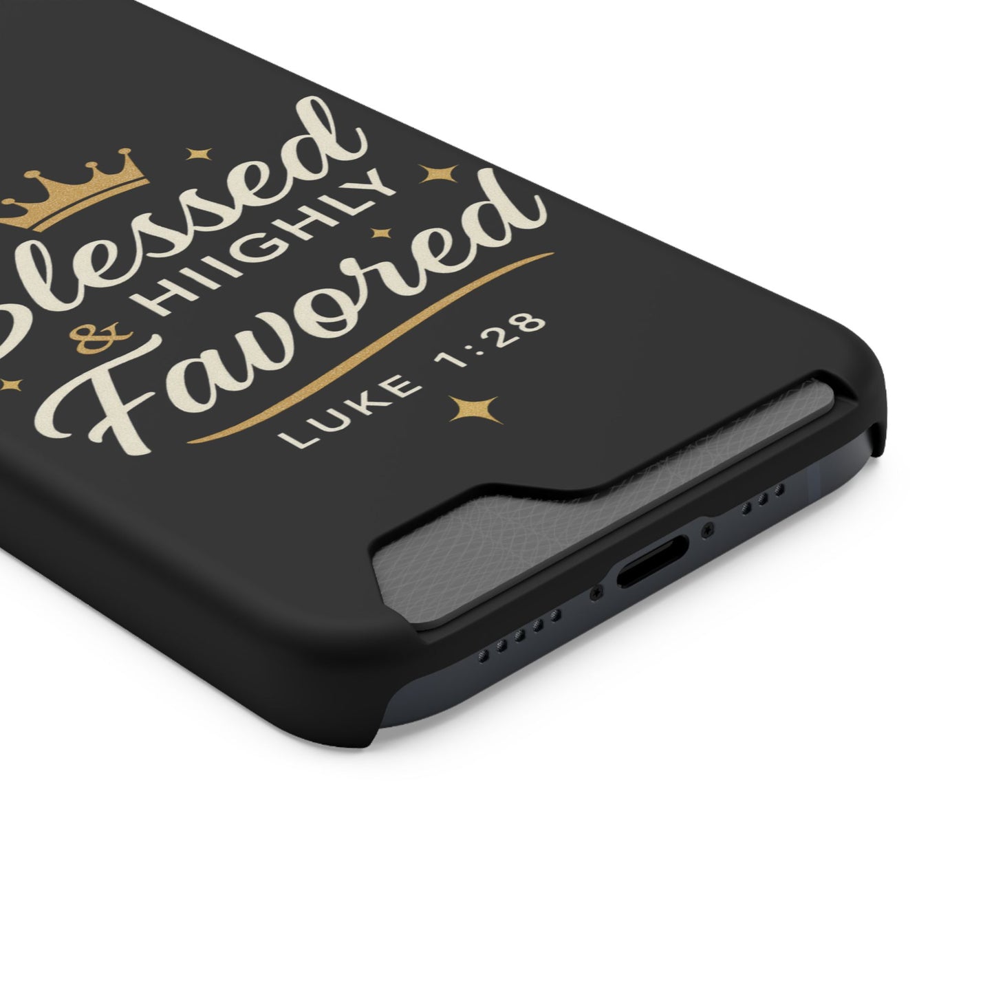 Phone Case with Card Holder - Blessed & Highly Favored | Inspirational Gift, Christian Accessory, Scripture Phone Holder, Birthday [...]