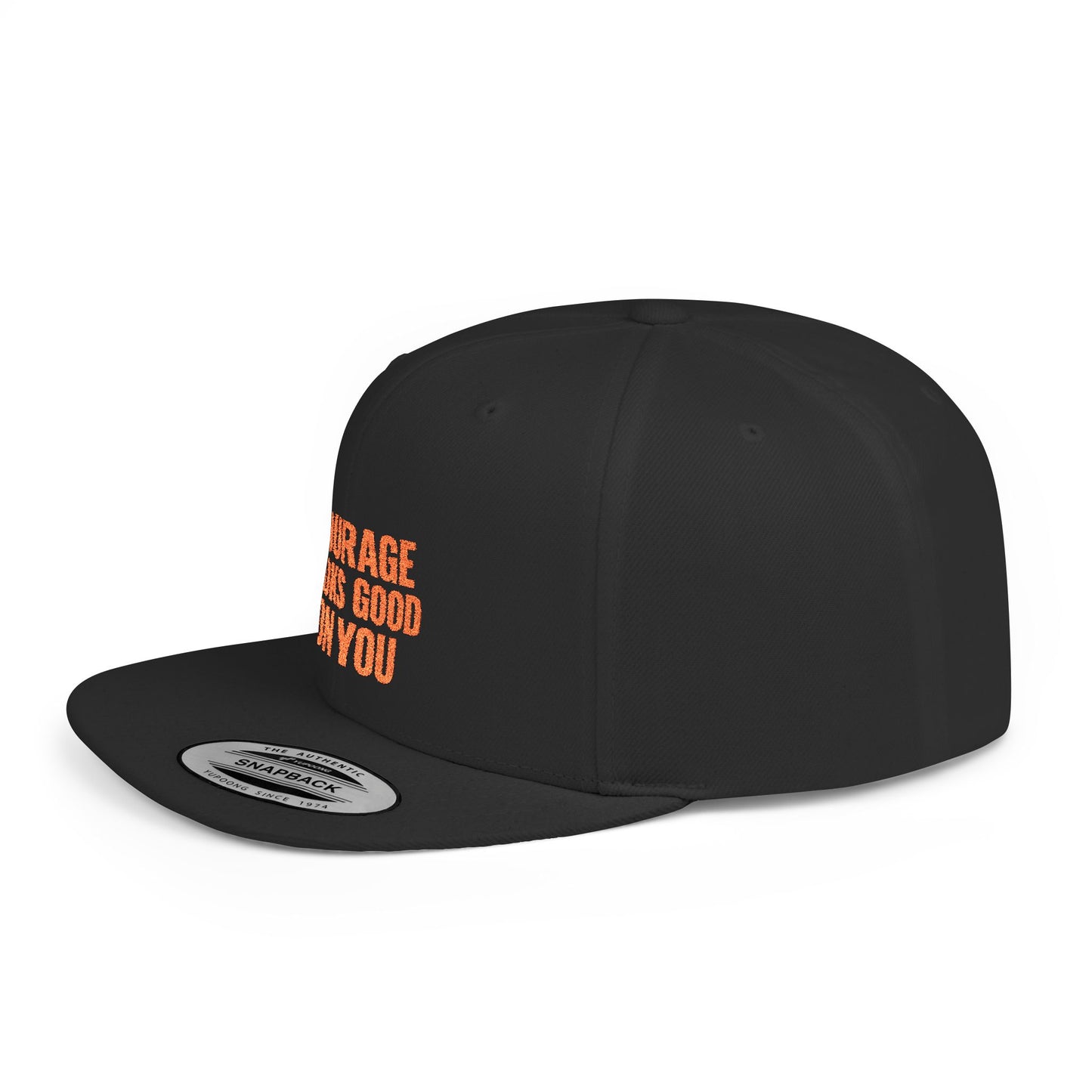 Courage Looks Good on You Snapback Hat, Motivational Cap for Everyday Wear, Gift for Friends, Inspiring Headwear