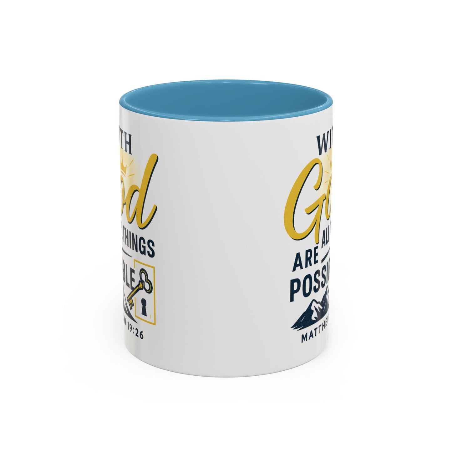 Inspirational Coffee Mug, Motivational Mug, Religious Gift, God Quote Mug, Faith-Based Coffee Cup, Customizable Coffee Mug