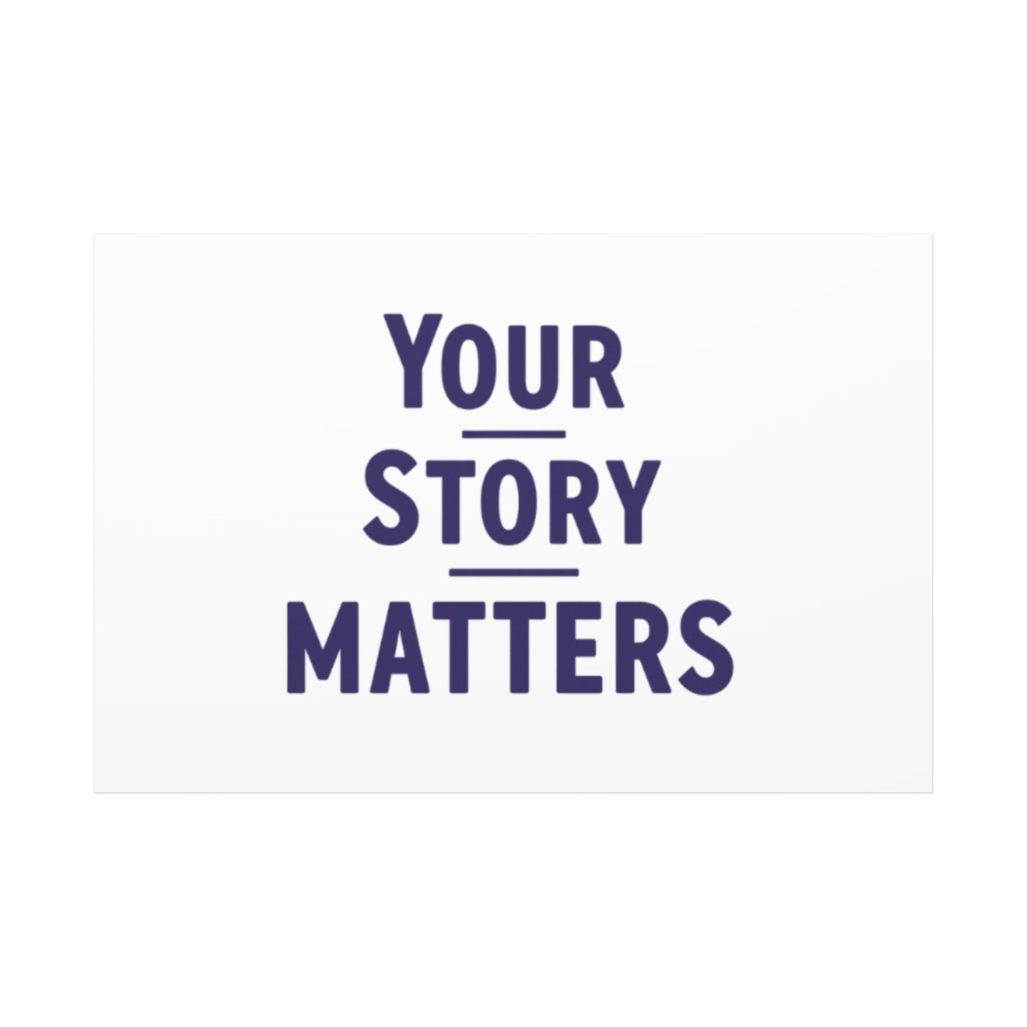 Your Story Matters Canvas