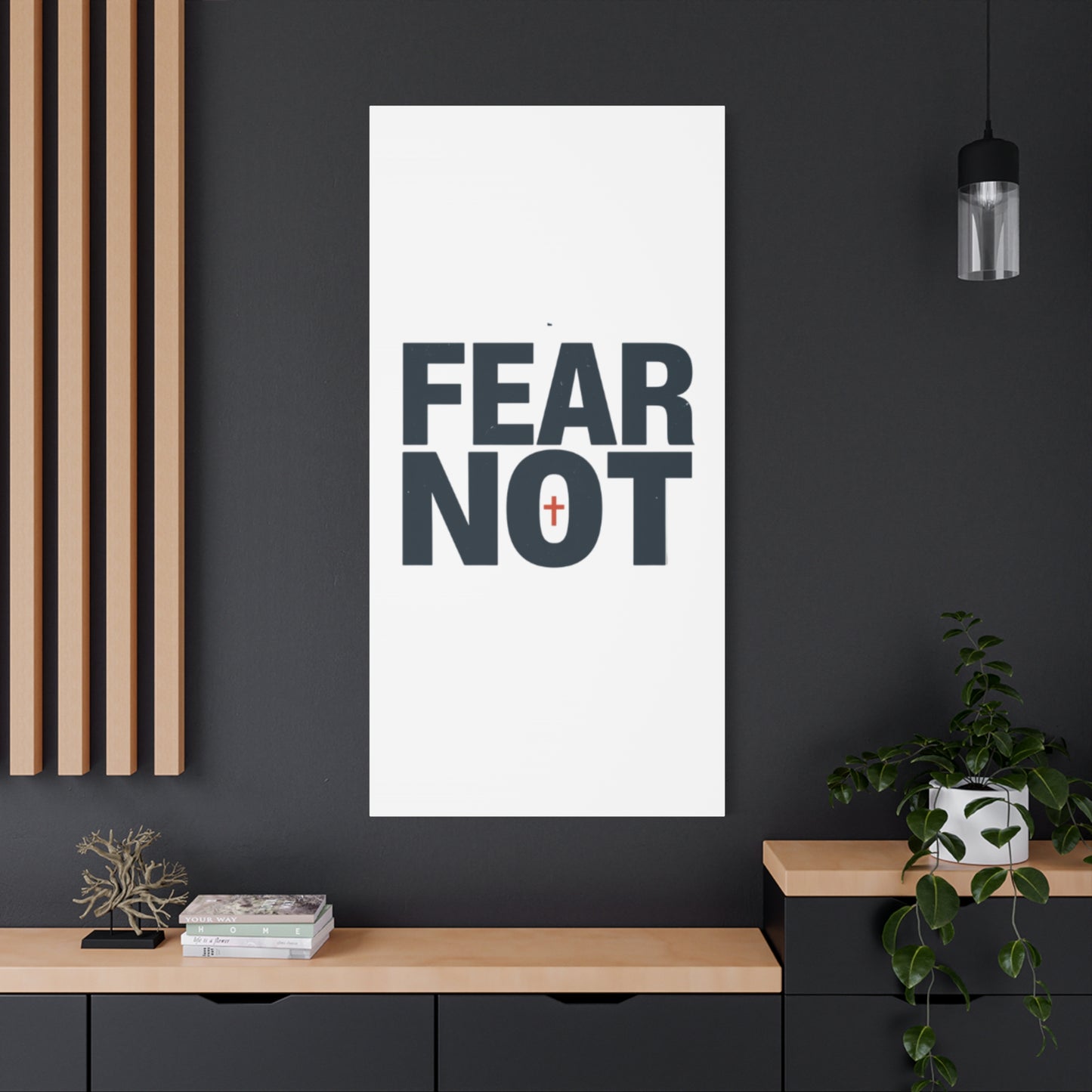 Fear Not canvas | Christian wall art, stretched matte gallery wrap