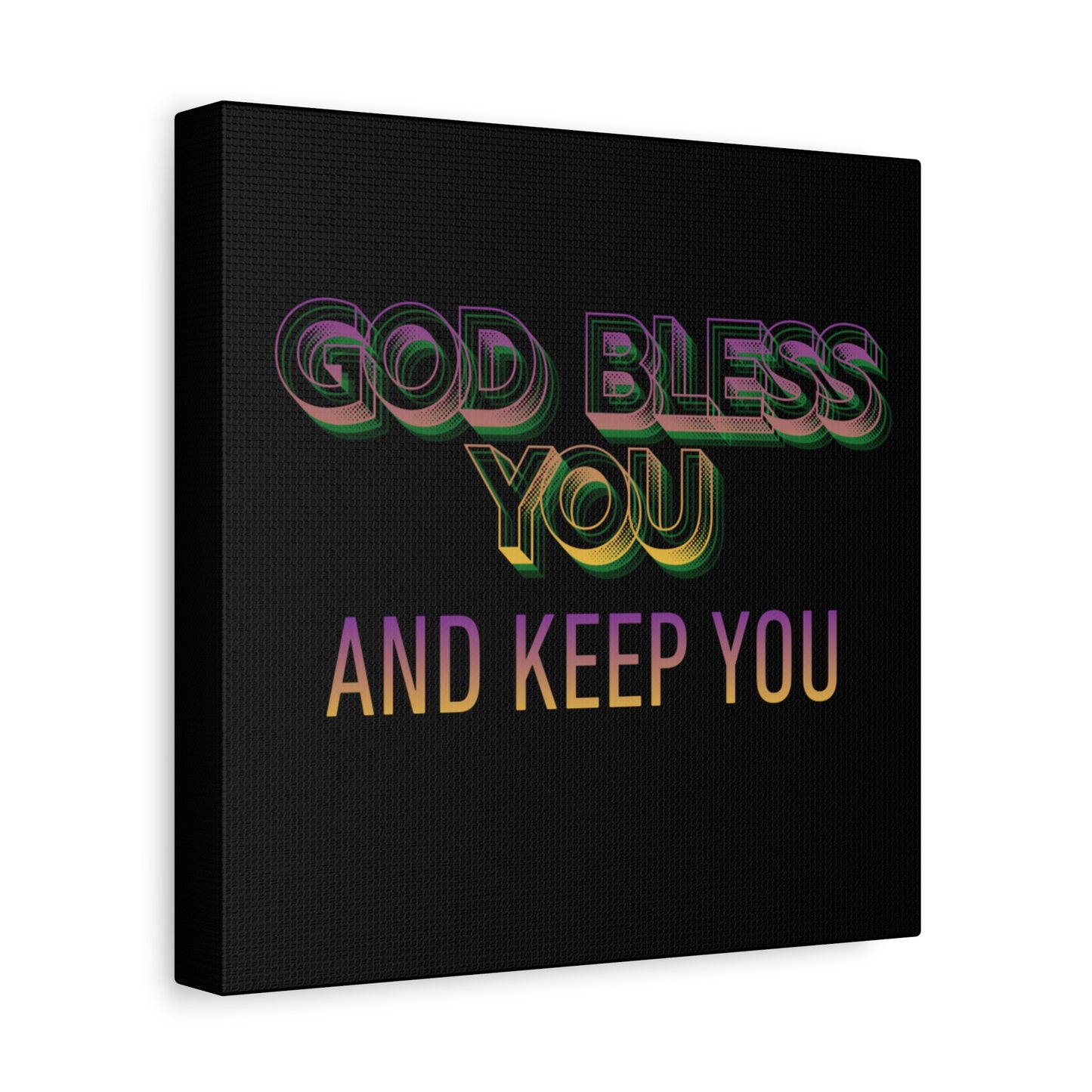 God Bless You and Keep You Canvas | Matte Stretched Wall Art