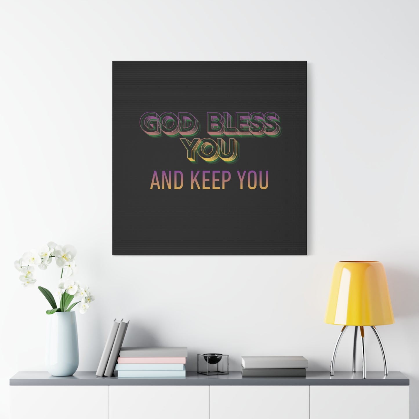 God Bless You and Keep You Canvas | Matte Stretched Wall Art