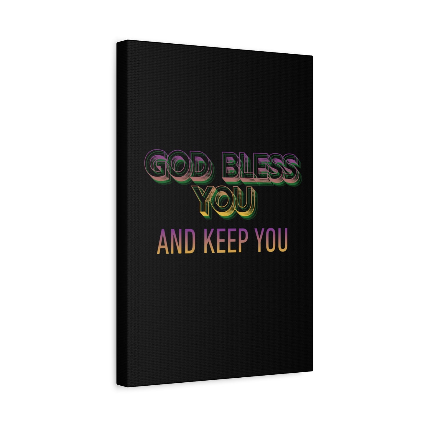 God Bless You and Keep You Canvas | Matte Stretched Wall Art