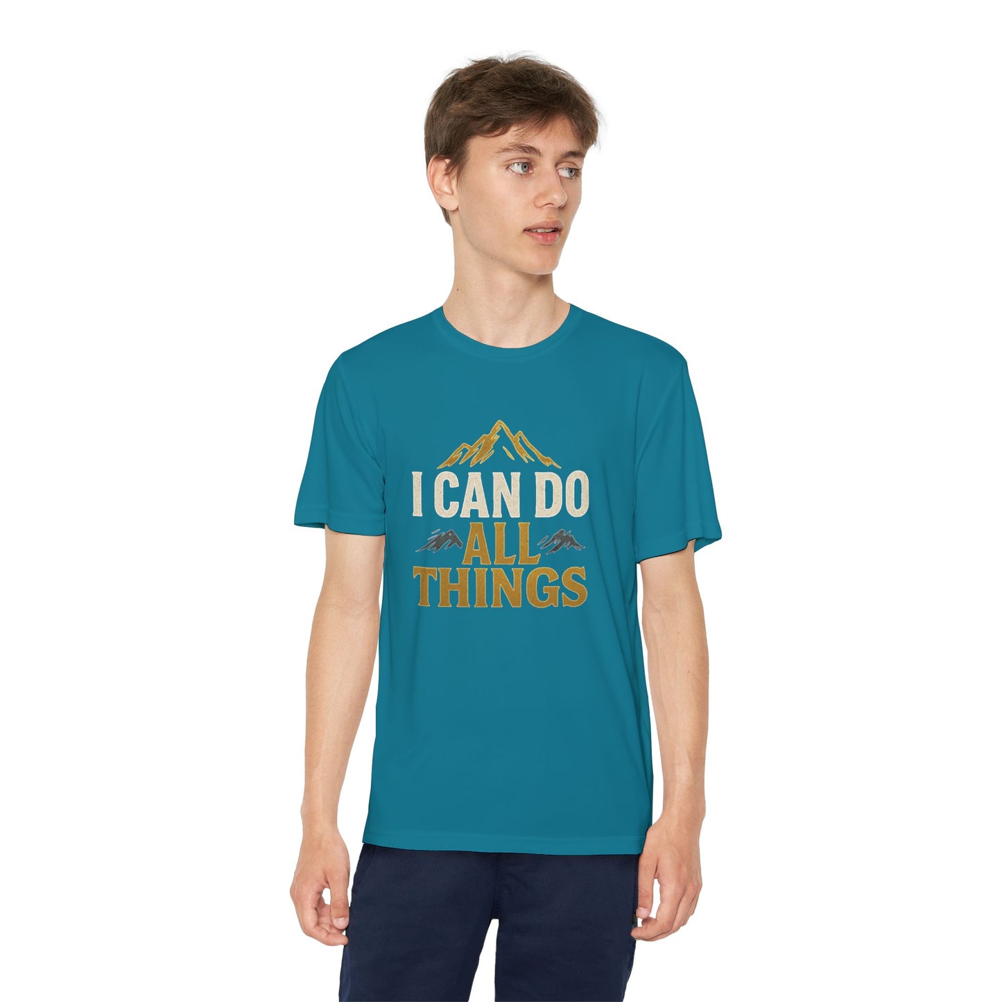 Youth Competitor Tee - I Can Do All Things Motivational Shirt