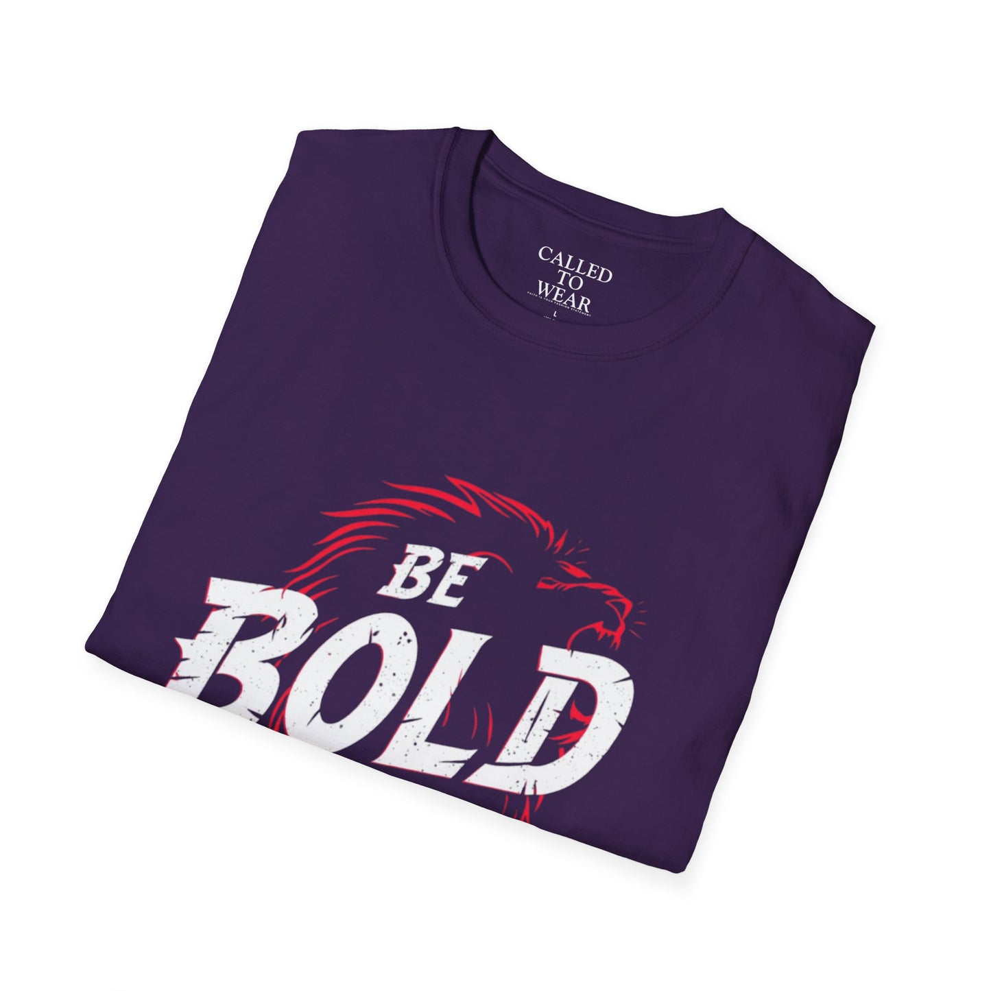 Be Bold in Christ T-Shirt | Christian Faith Tee, Lion Silhouette Typography