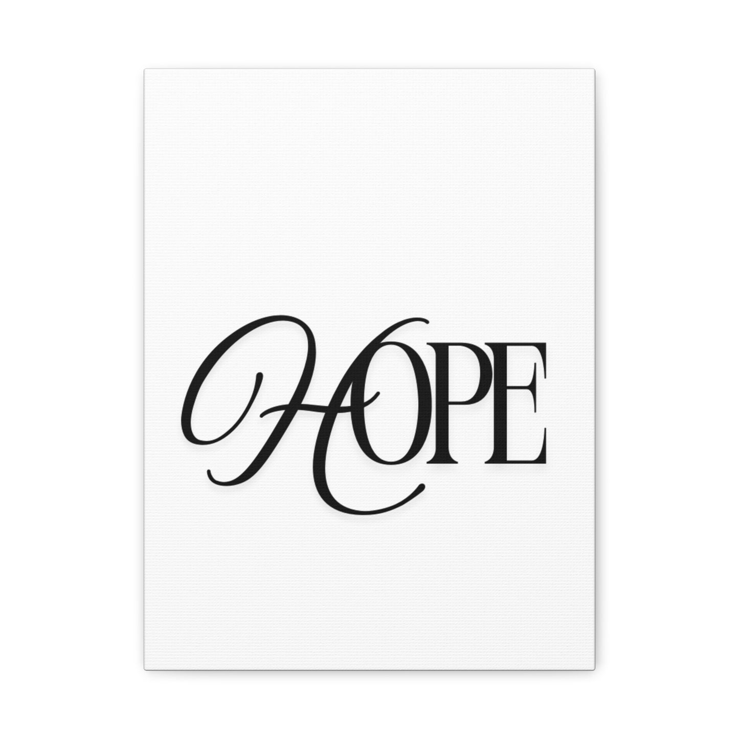 Hope Script Wall Art Canvas | Matte Stretched Canvas